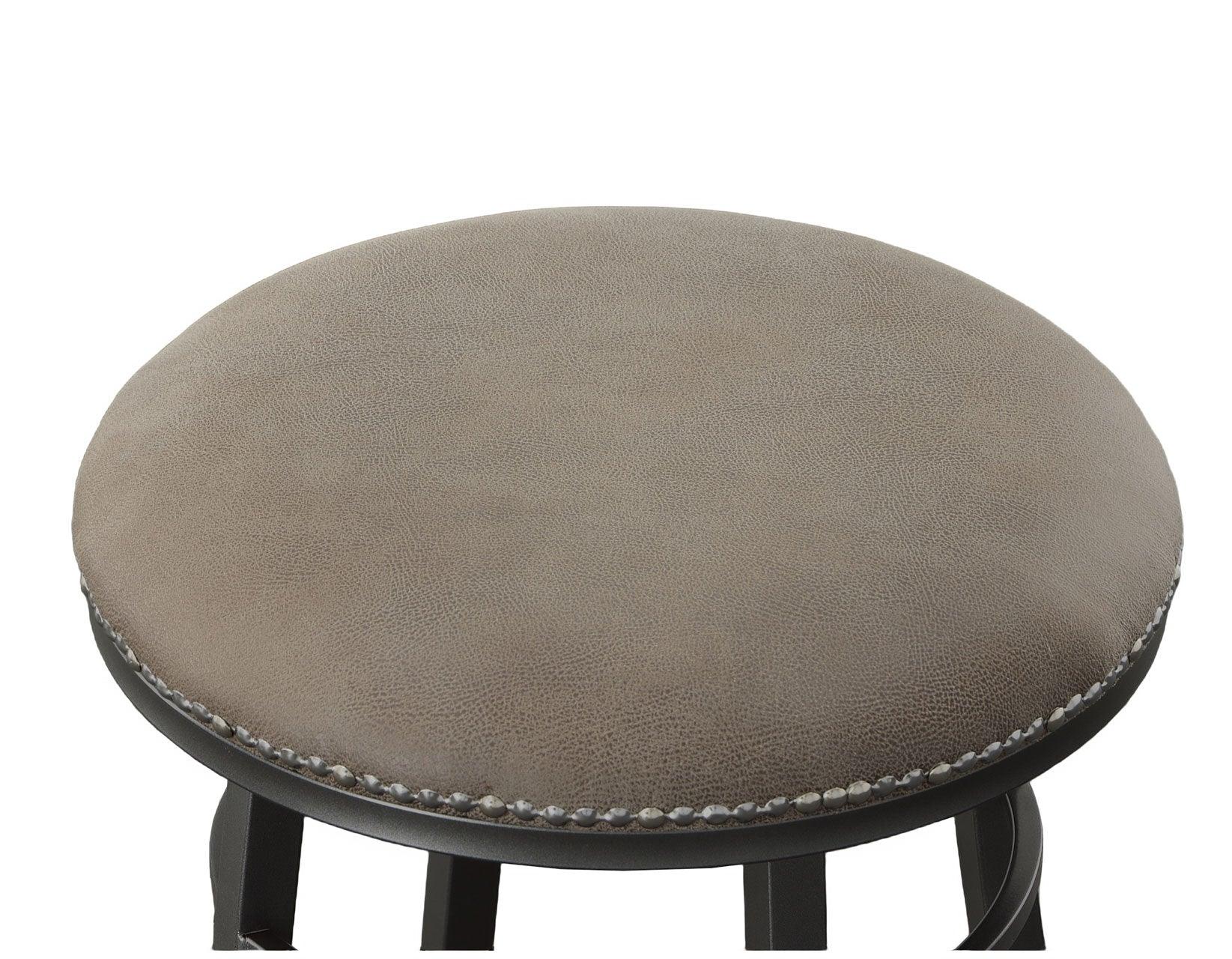 Bali 24″  Gray Backless Counter Stool, Swivel - Image 3
