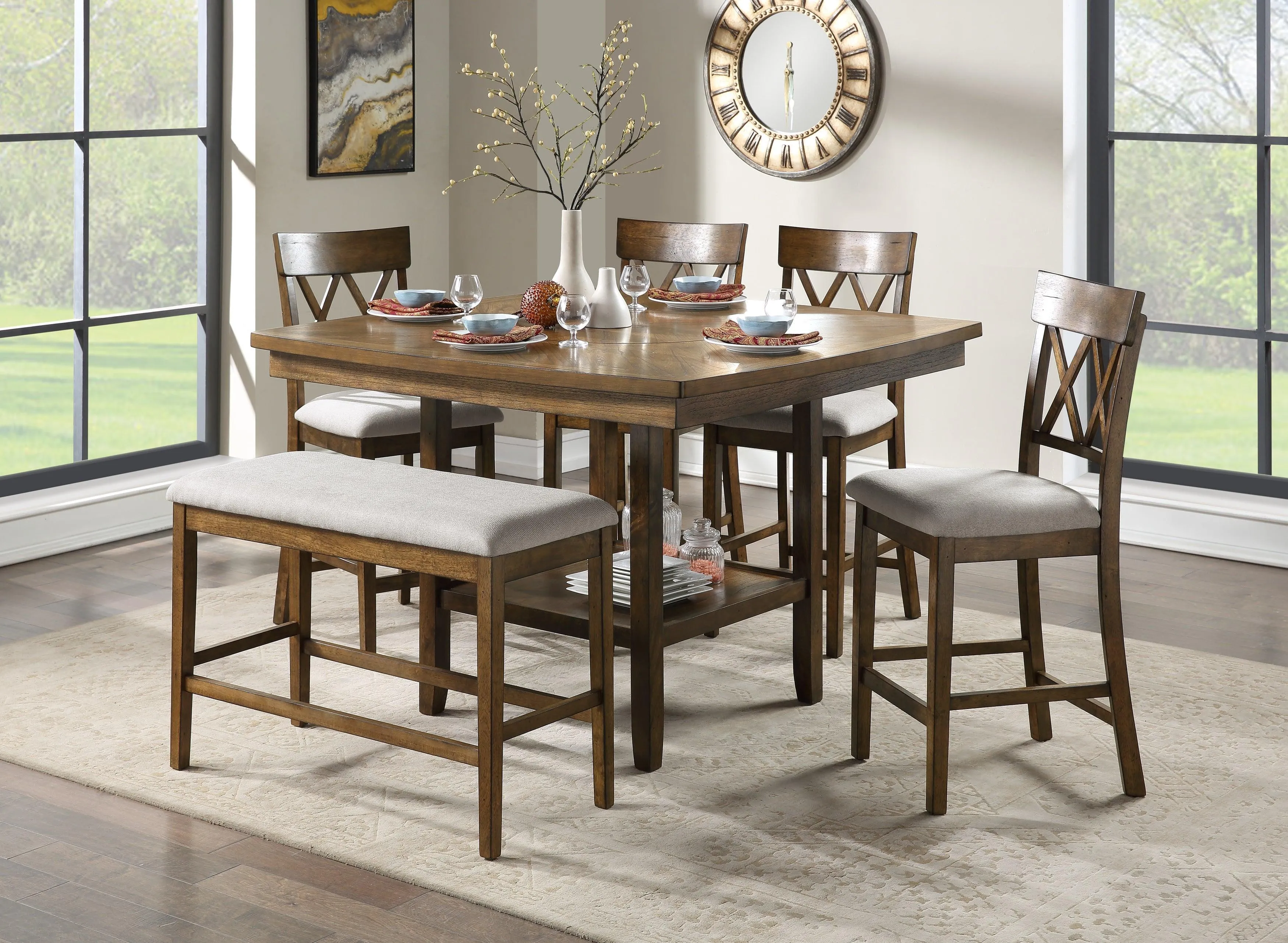 Balin Light Oak Counter Height Table - Image 4