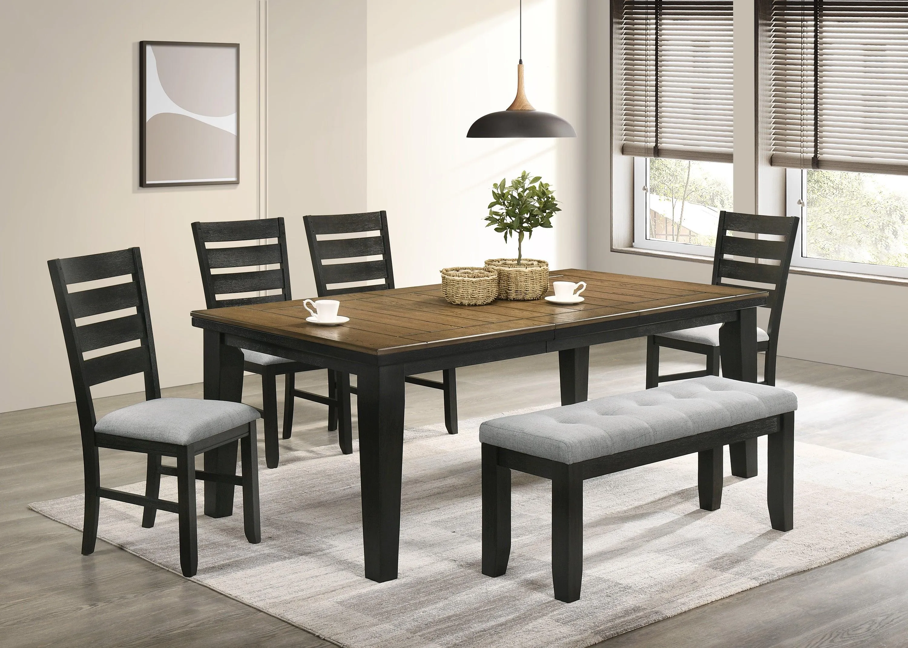 Bardstown Charcoal and Wheat Dining Table - Image 16