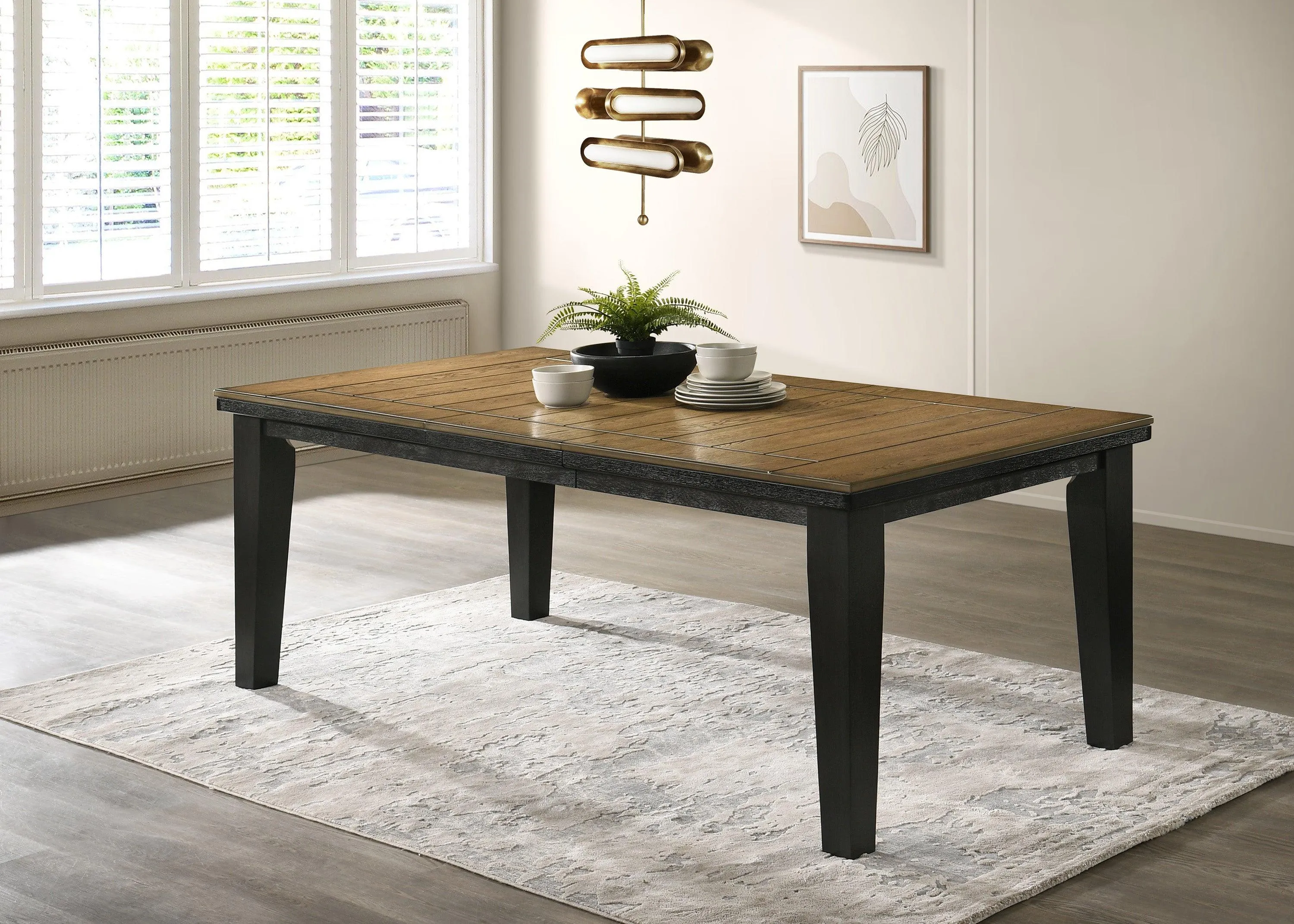 Bardstown Charcoal and Wheat Extendable Dining Set - Image 3