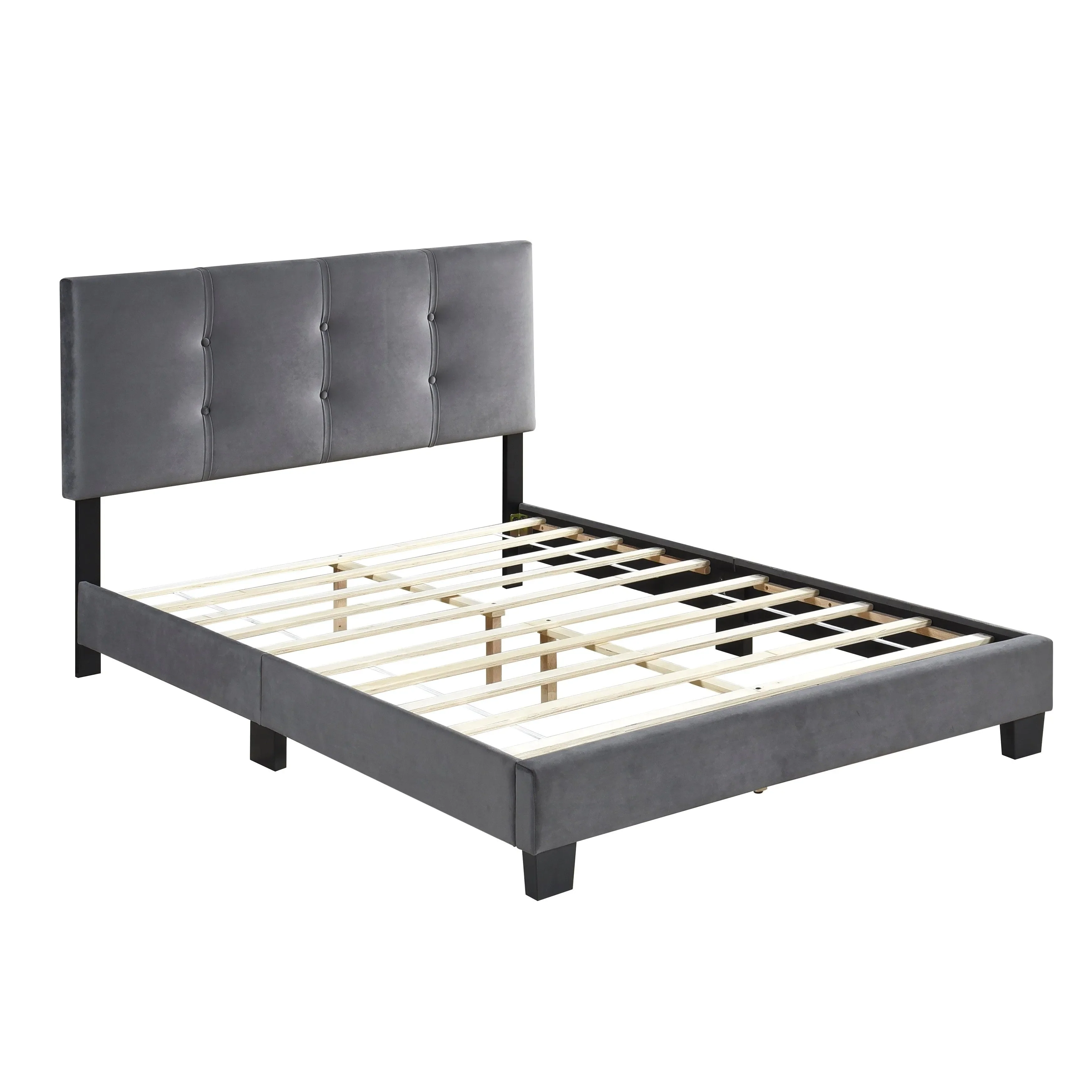 Bari Dark Gray Full Platform Bed - Image 5