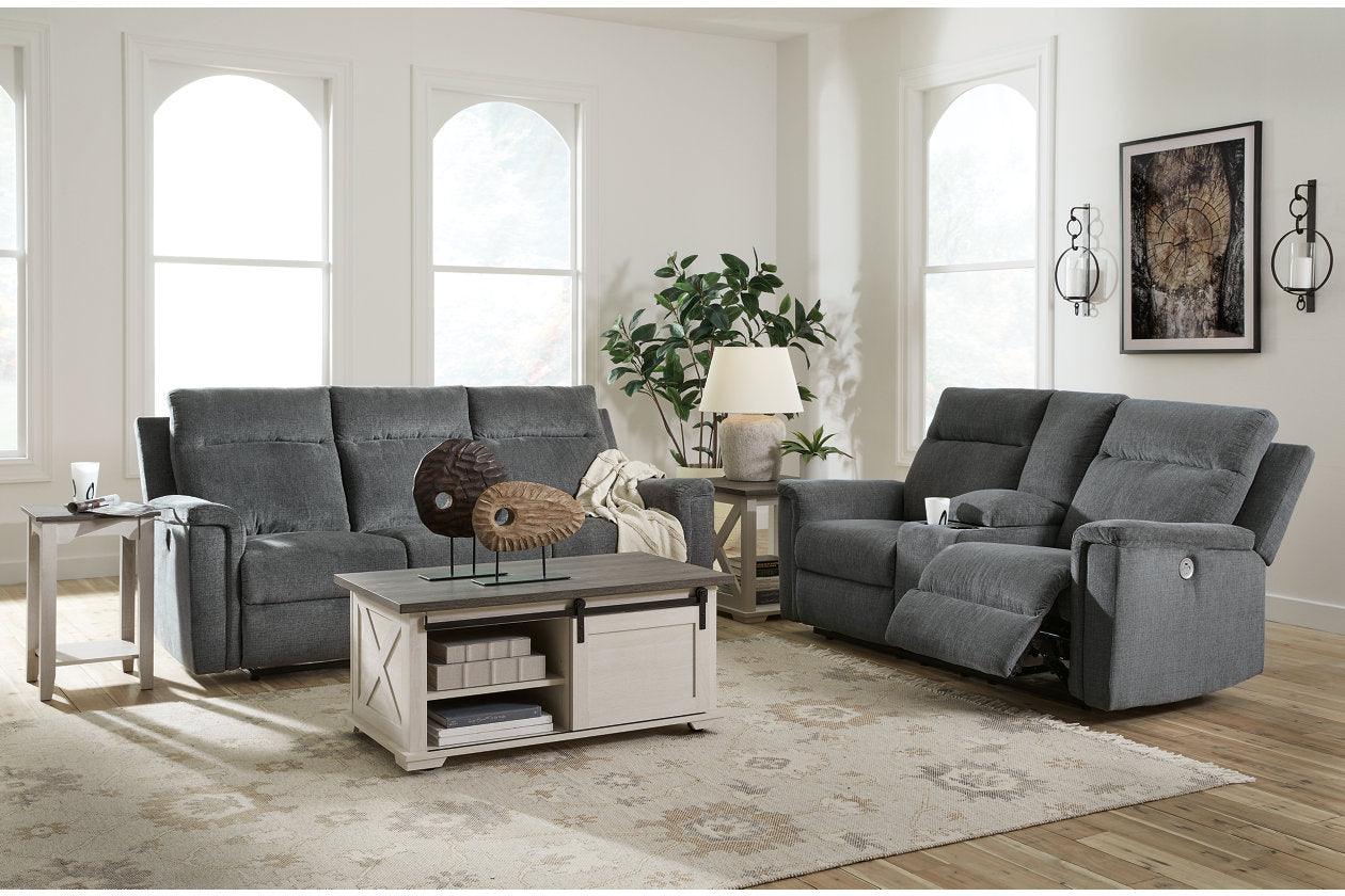 Barnsana Gravel Power Reclining Sofa and Loveseat - Image 2