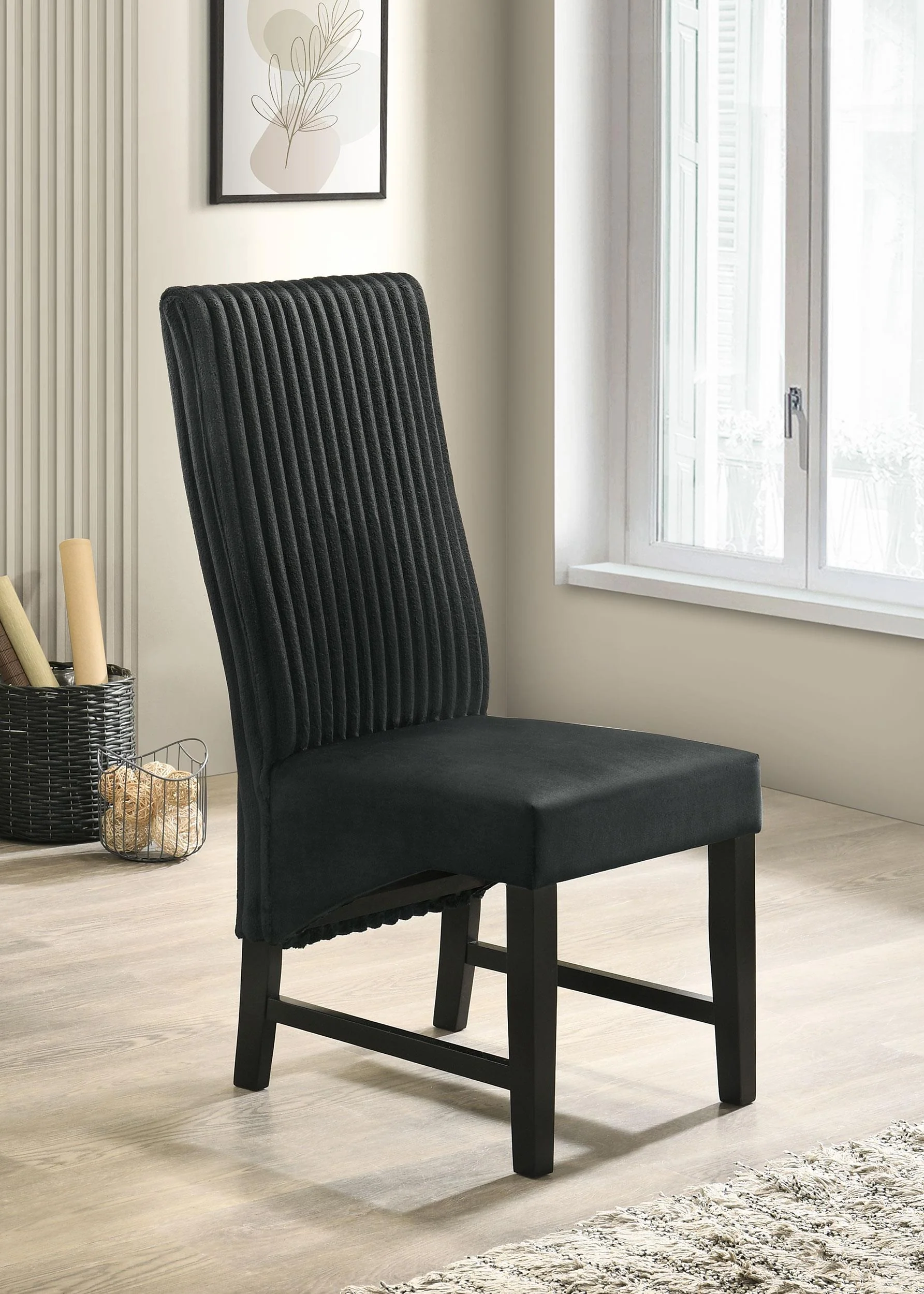 Barrand Black Dining Side Chair, Set of 2 - Image 2