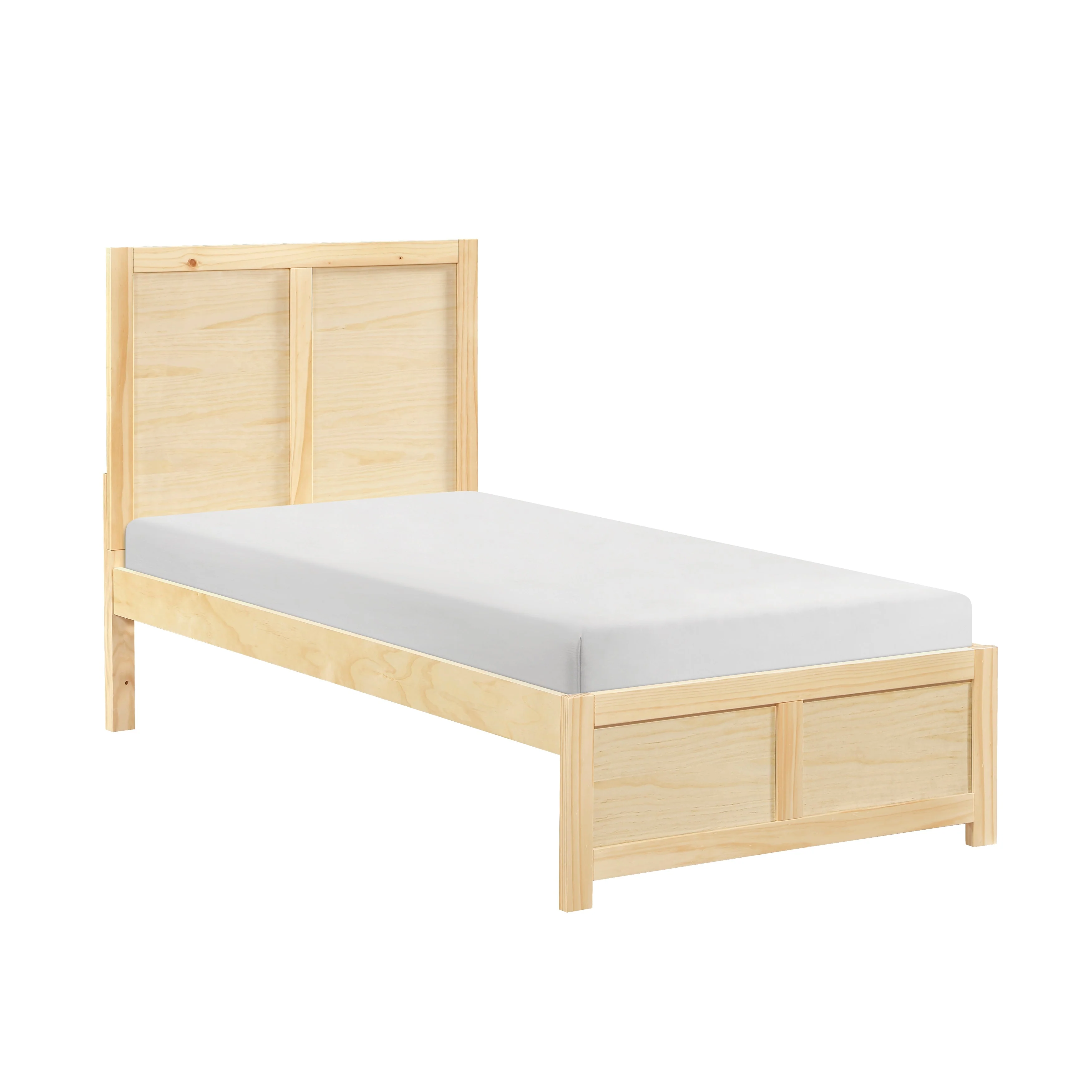 Bartly Natural Twin Platform Bed - Image 3