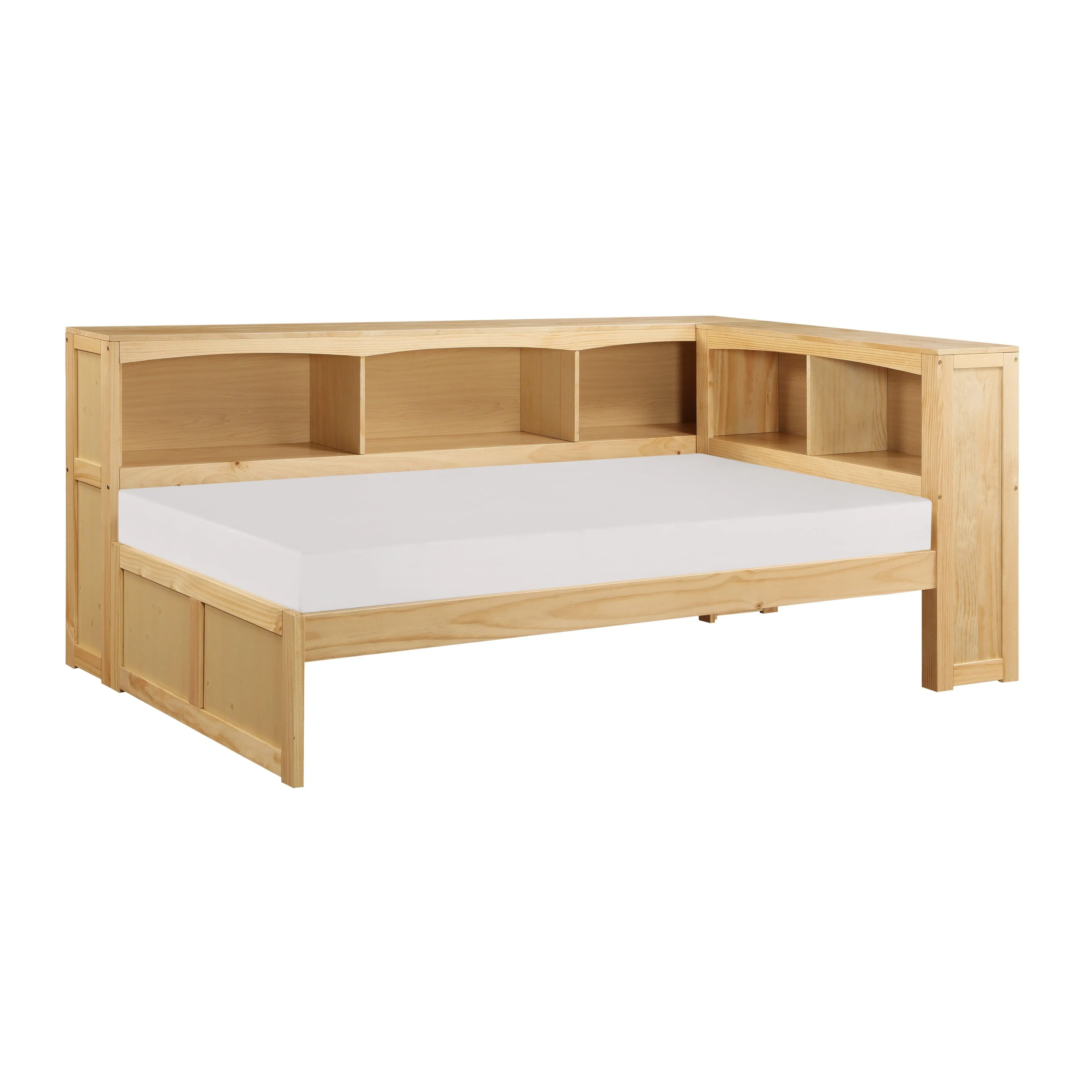 Bartly Pine Twin Bookcase Corner Bed - Image 2