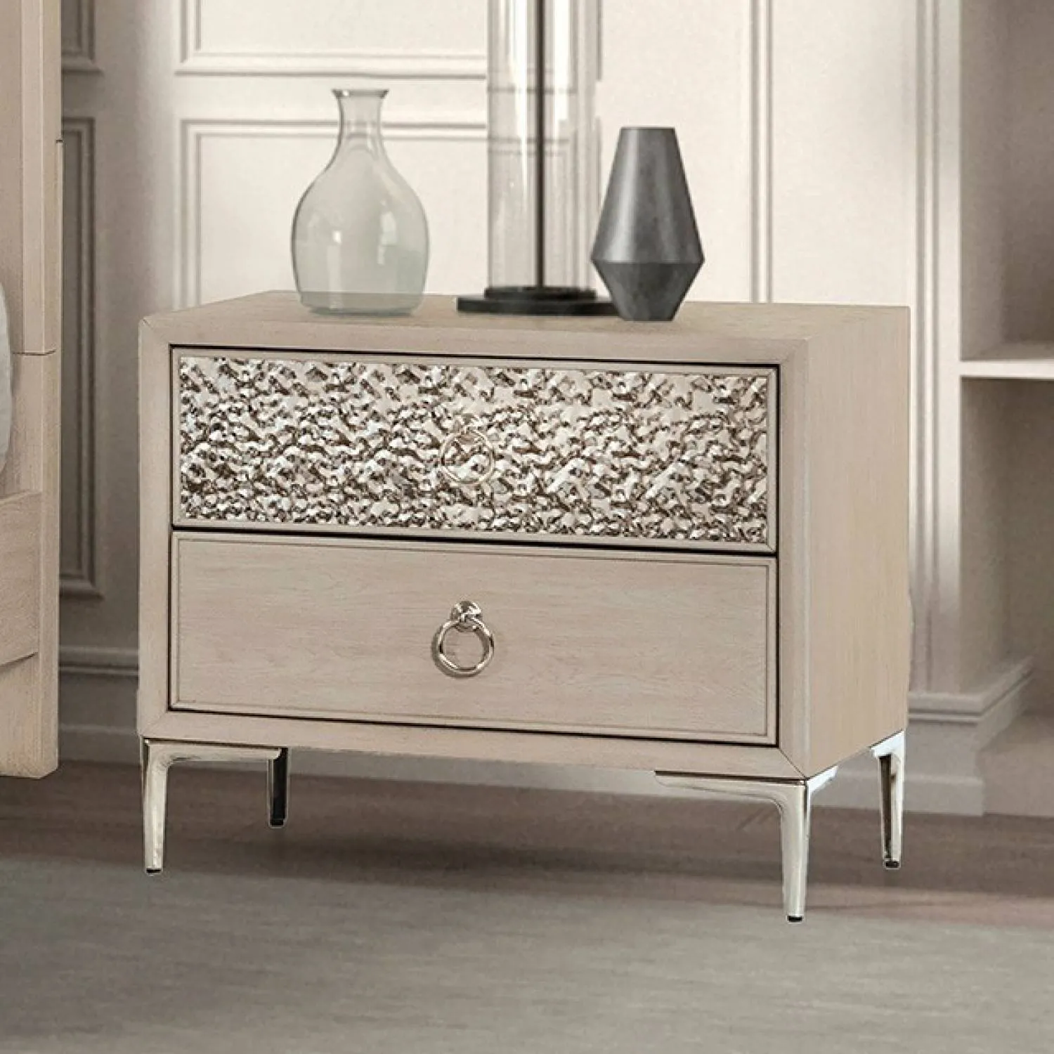Bashford Natural Oak 4-Piece Queen Bedroom Set - Image 3