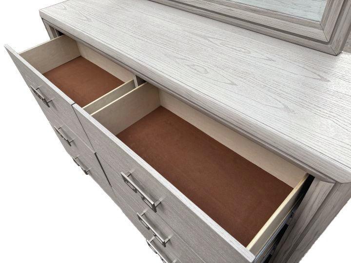 Basilone Rustic White Dresser - Image 5
