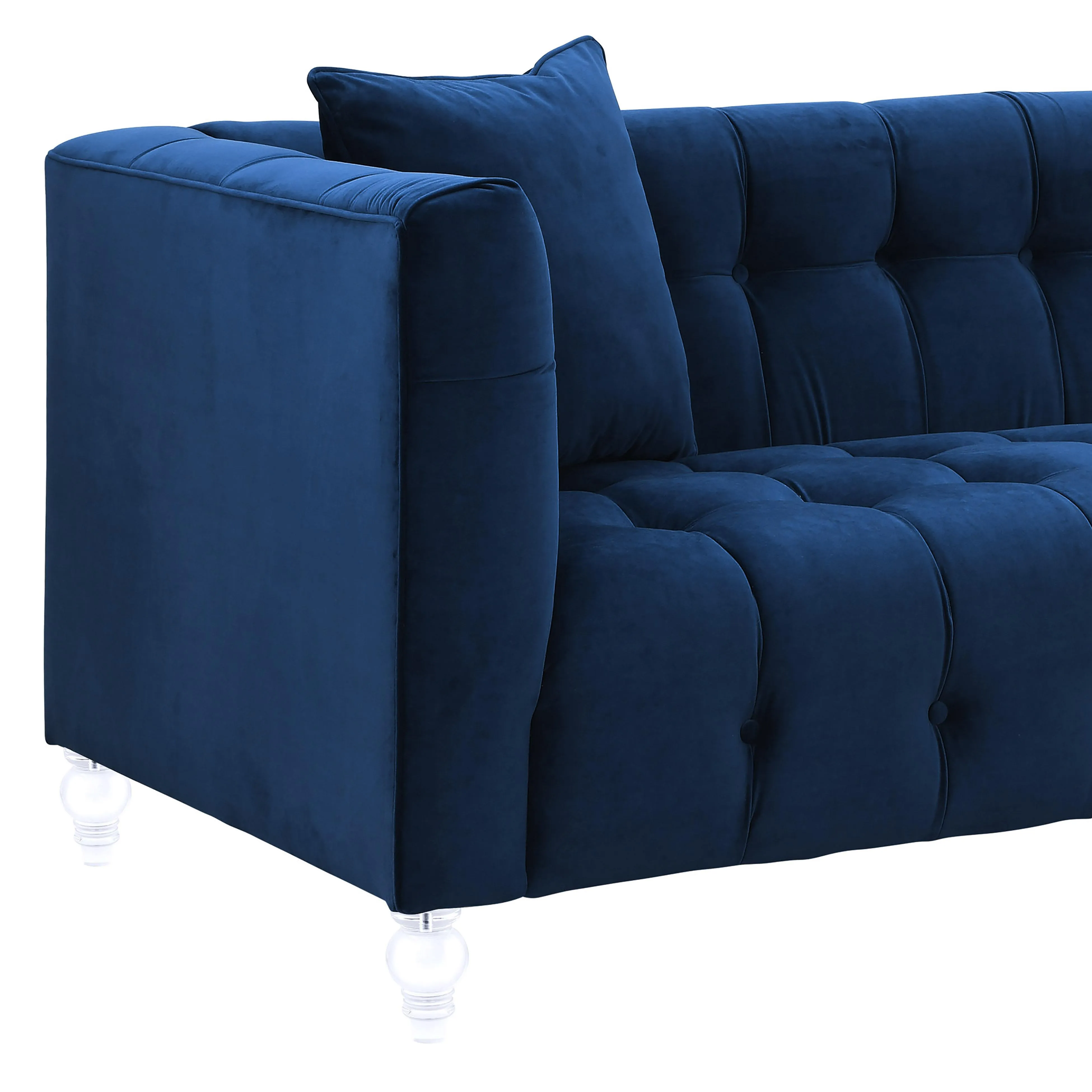 Bea Velvet Tufted Sofa - Image 4