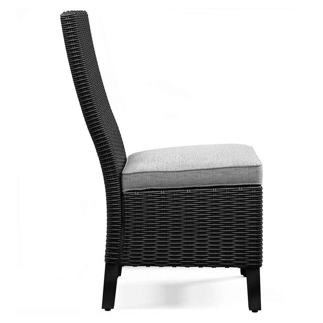 Beachcroft Black/Light Gray Outdoor Dining Table and 6 Chairs - Image 31