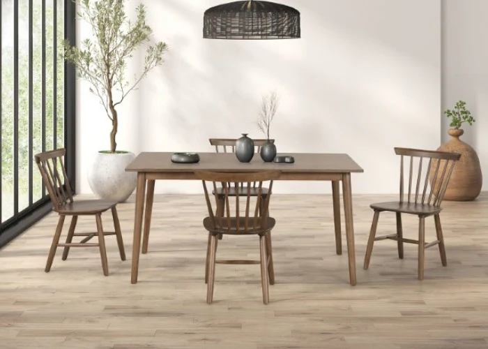 Beale Walnut 7-Piece Dining Room Set - Image 2