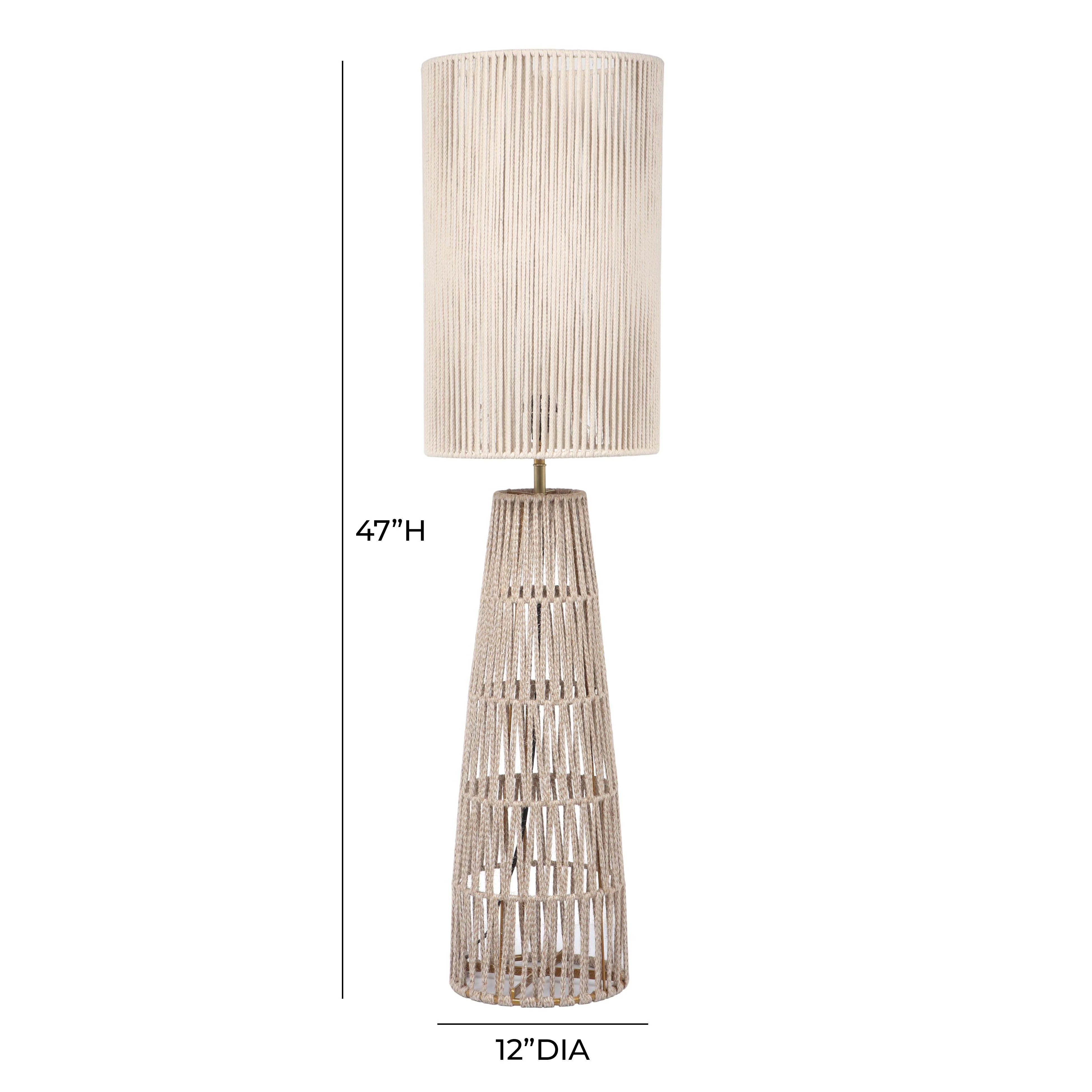 Beam Cream Natural Jute Floor Lamp - Image 6