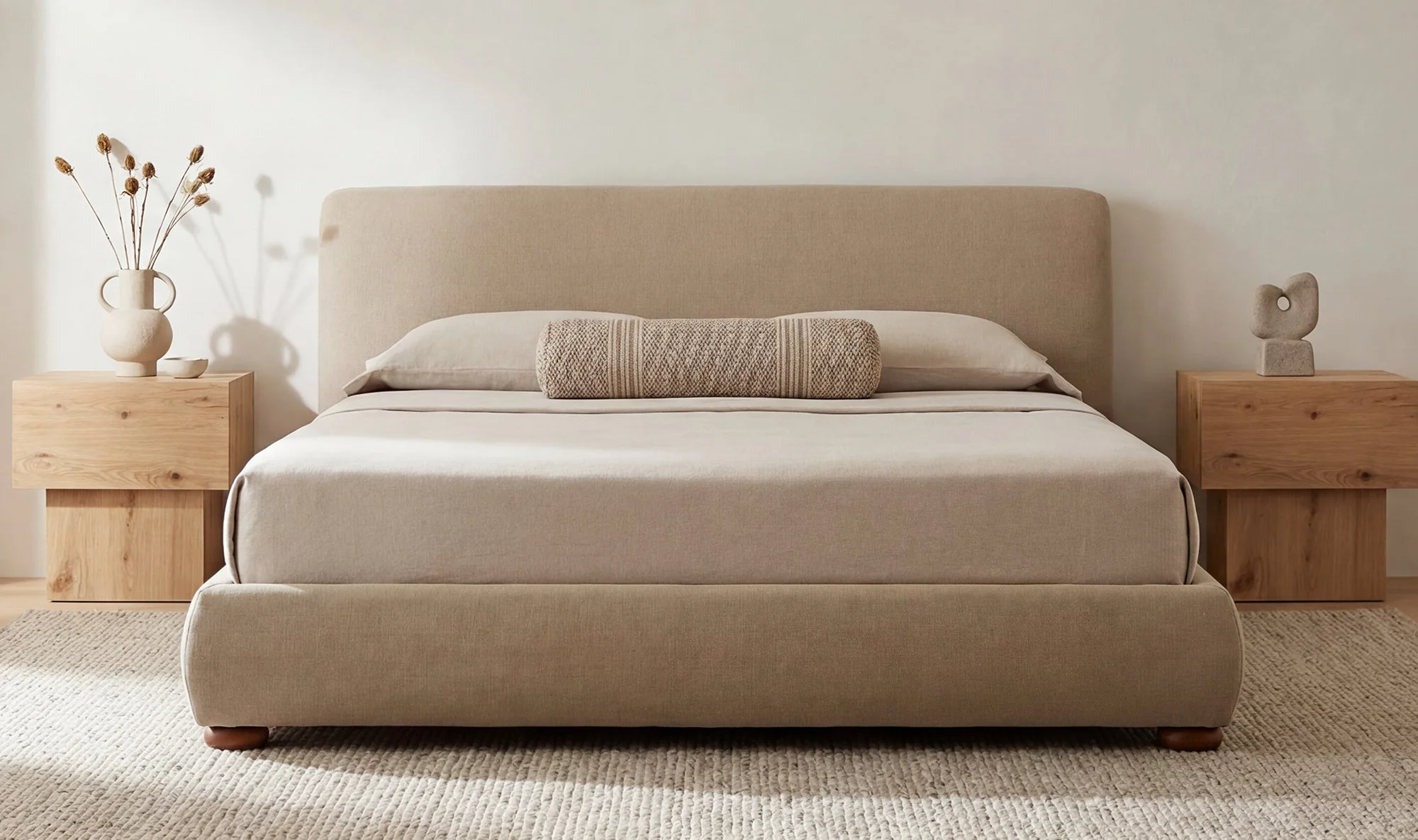 Beau Queen Storage Bed Warm Beige - Image 4