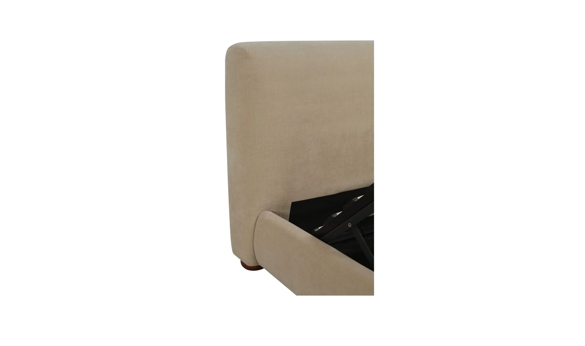 Beau Queen Storage Bed Warm Beige - Image 9