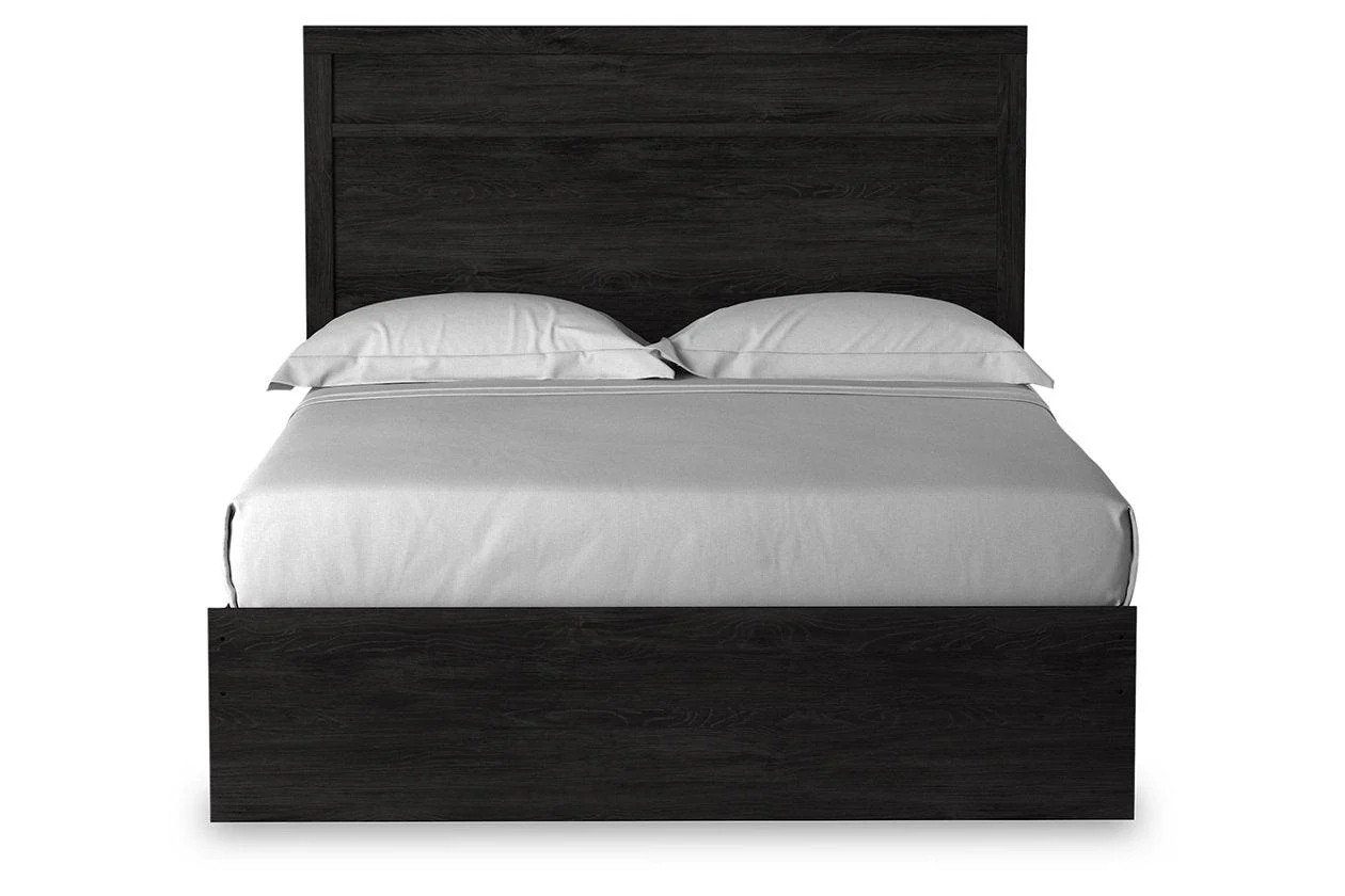 Belachime Charcoal Queen Panel Bed - Image 3