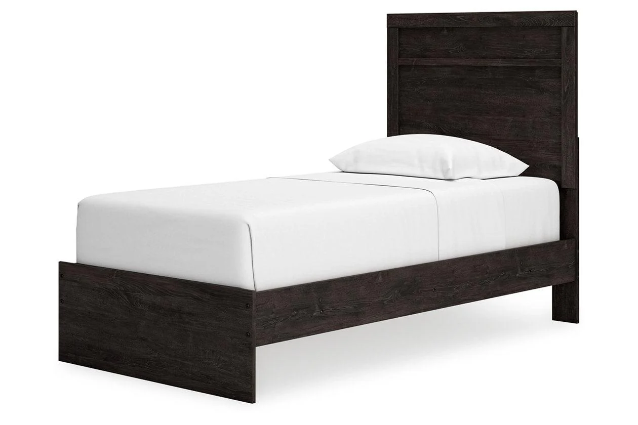 Belachime Charcoal Twin Panel Bed - Image 4