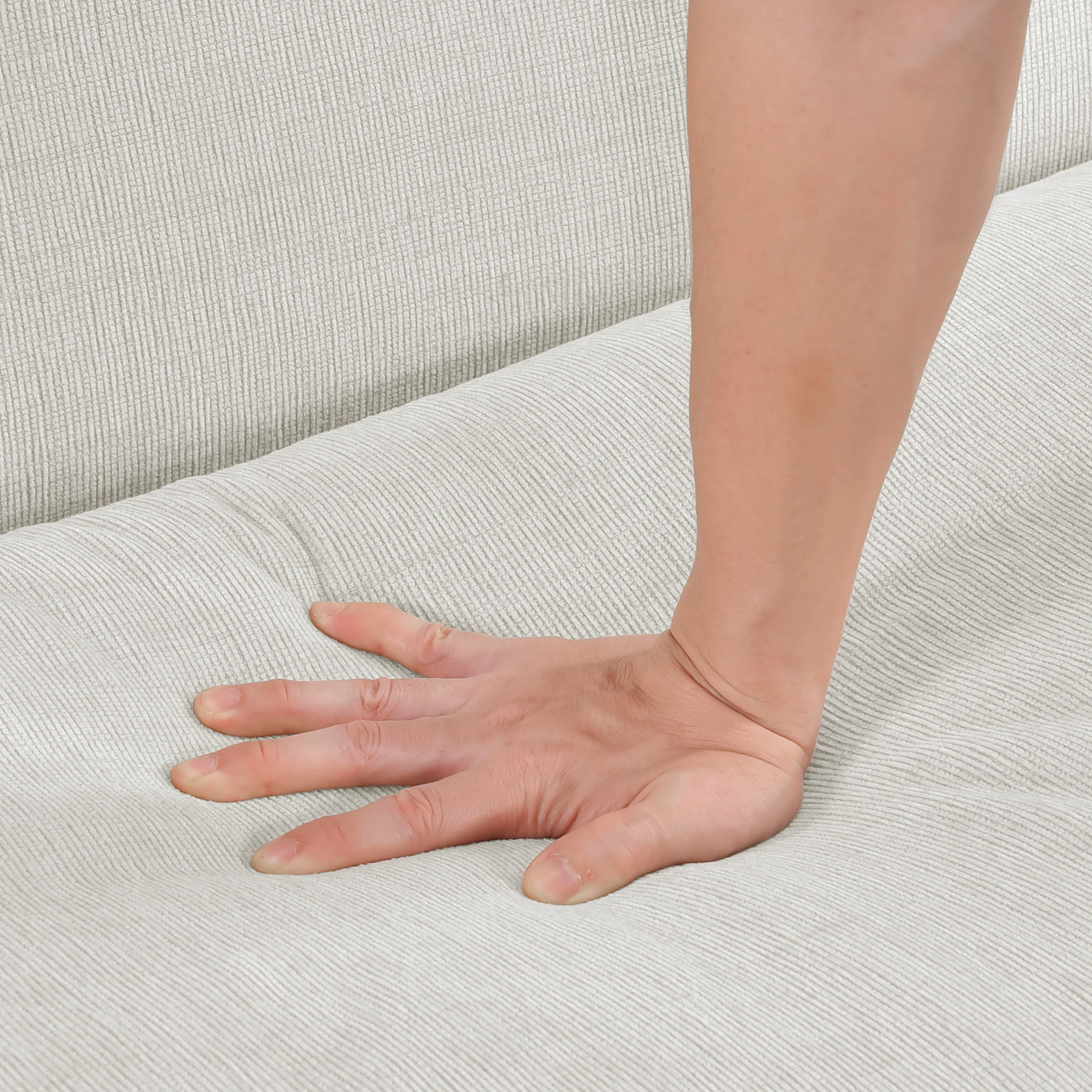 Belfort Beige Loveseat - Image 6