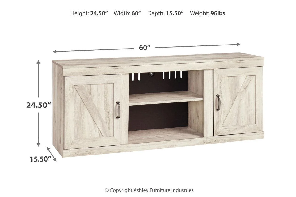 Bellaby Whitewash 4-Piece Entertainment Center - Image 11