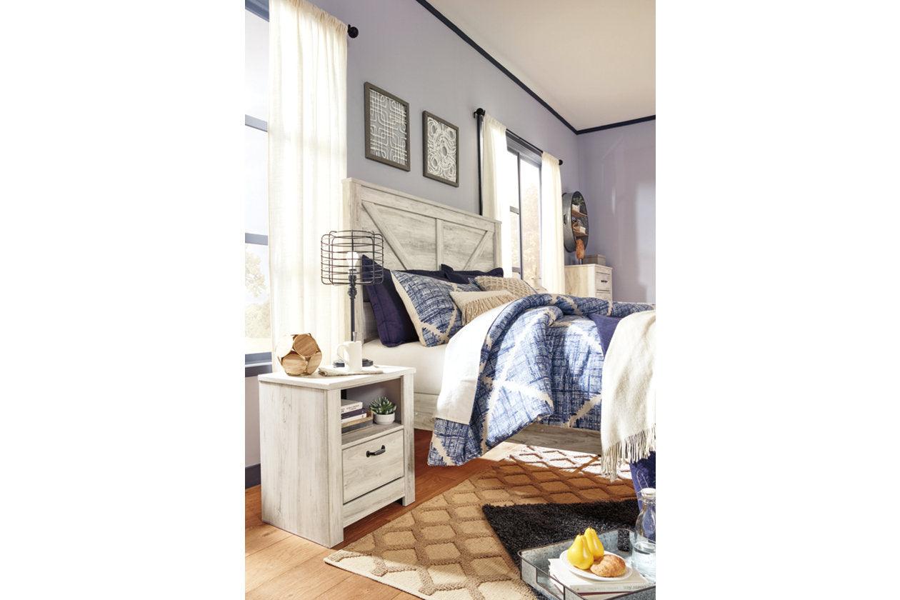 Bellaby Whitewash King Crossbuck Panel Bed - Image 5