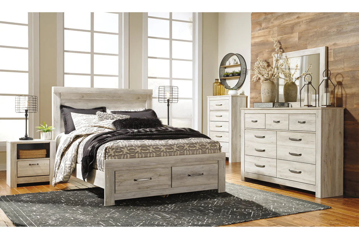 Bellaby Whitewash Queen Storage Platform Bed - Image 5
