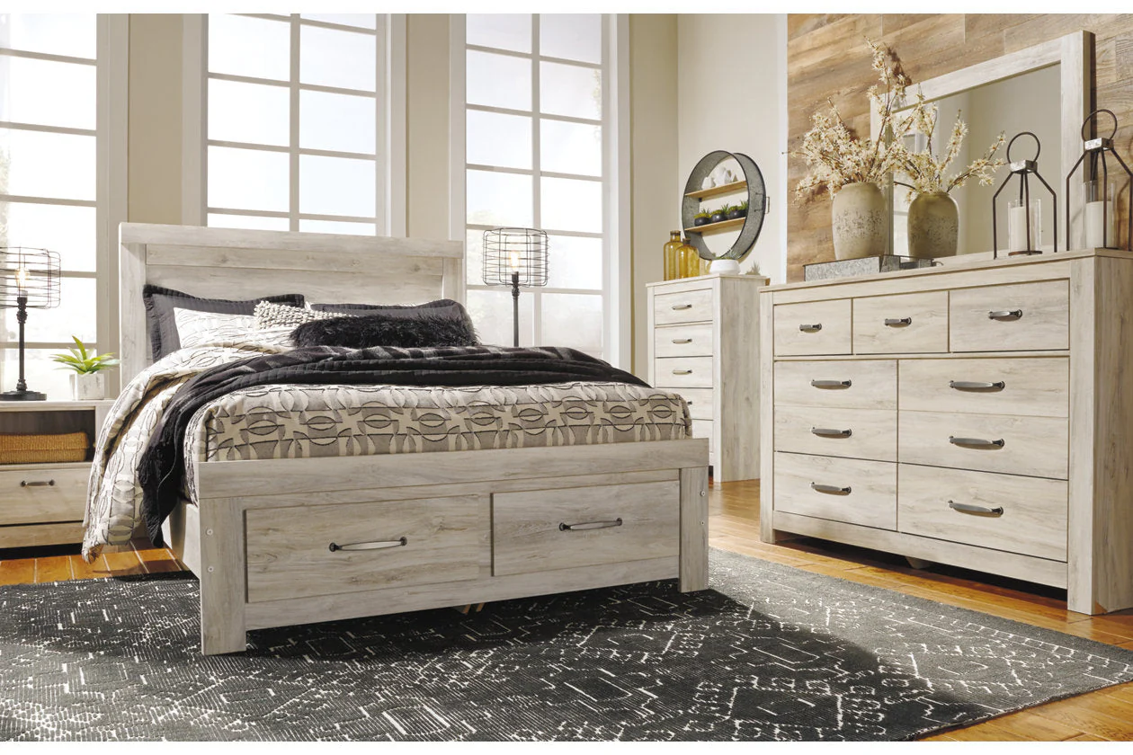 Bellaby Whitewash Queen Storage Platform Bed - Image 8