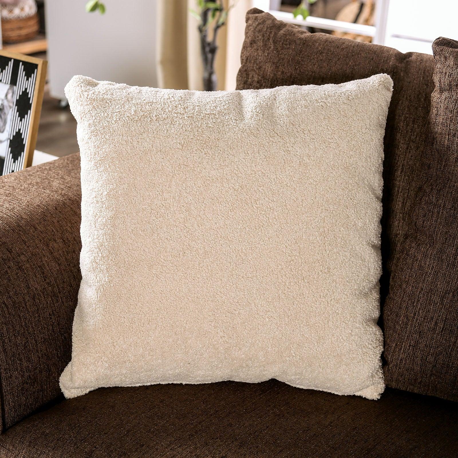 Belsize Chocolate/Tan Loveseat - Image 3