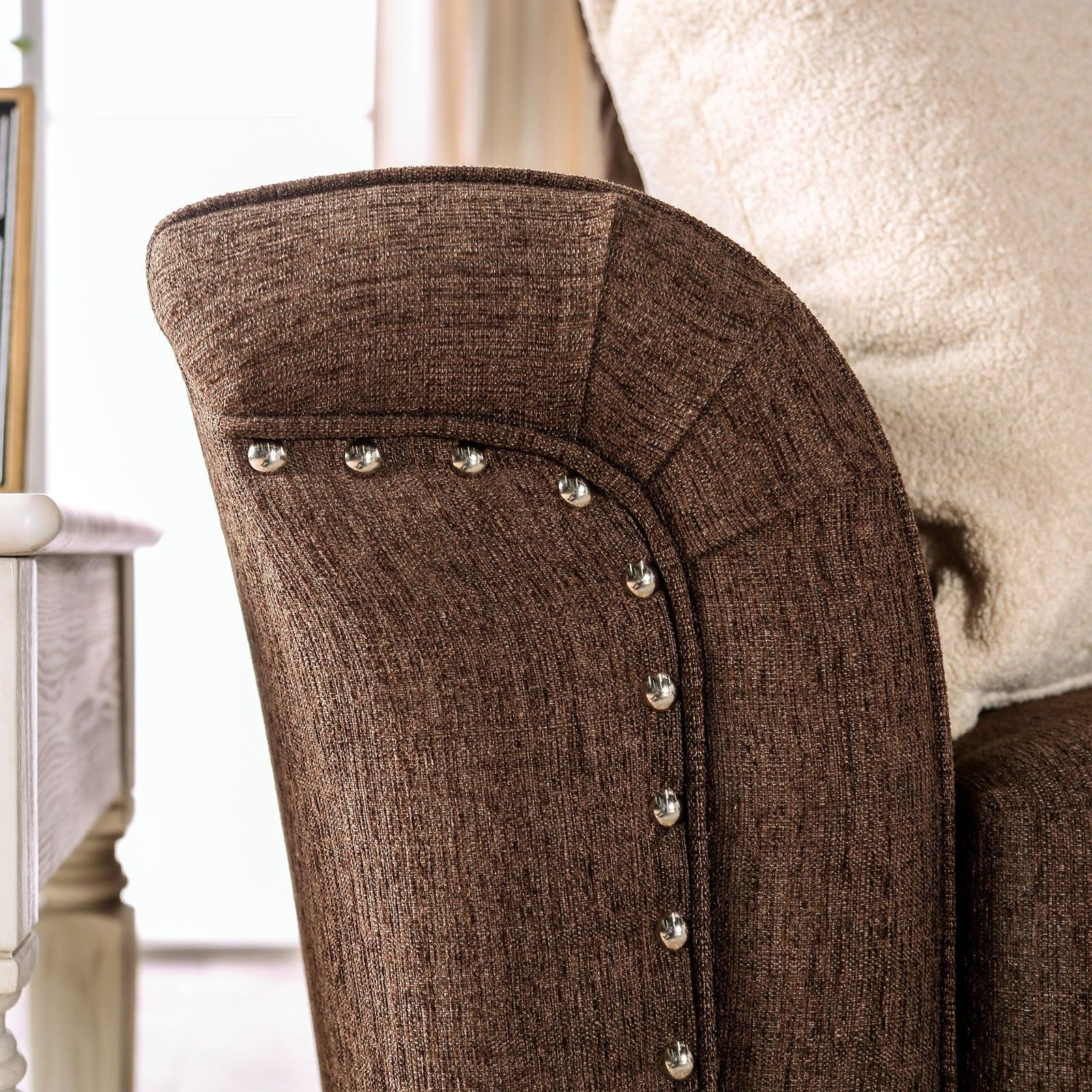 Belsize Chocolate/Tan Sofa - Image 3