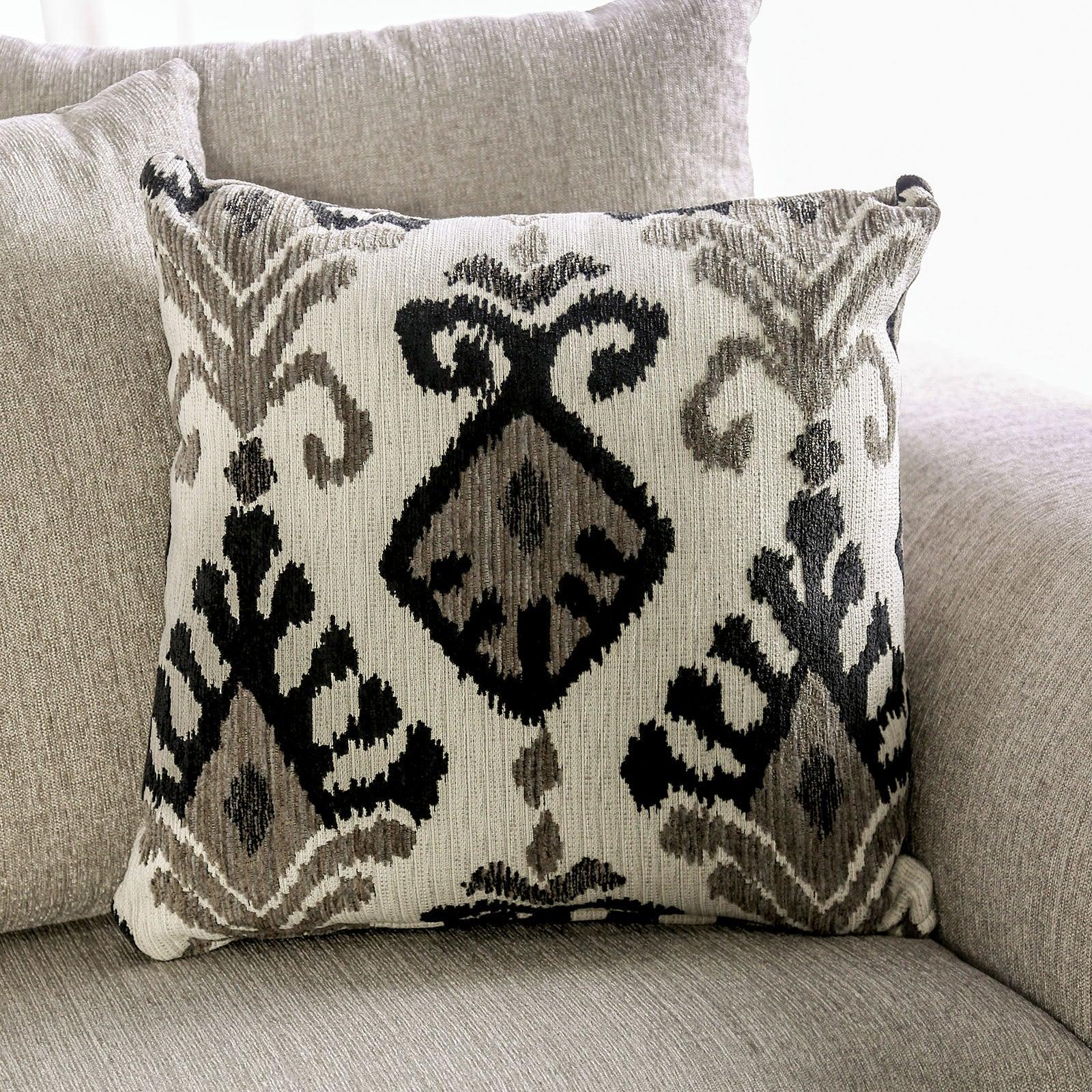 Belsize Light Taupe/Black Loveseat - Image 3