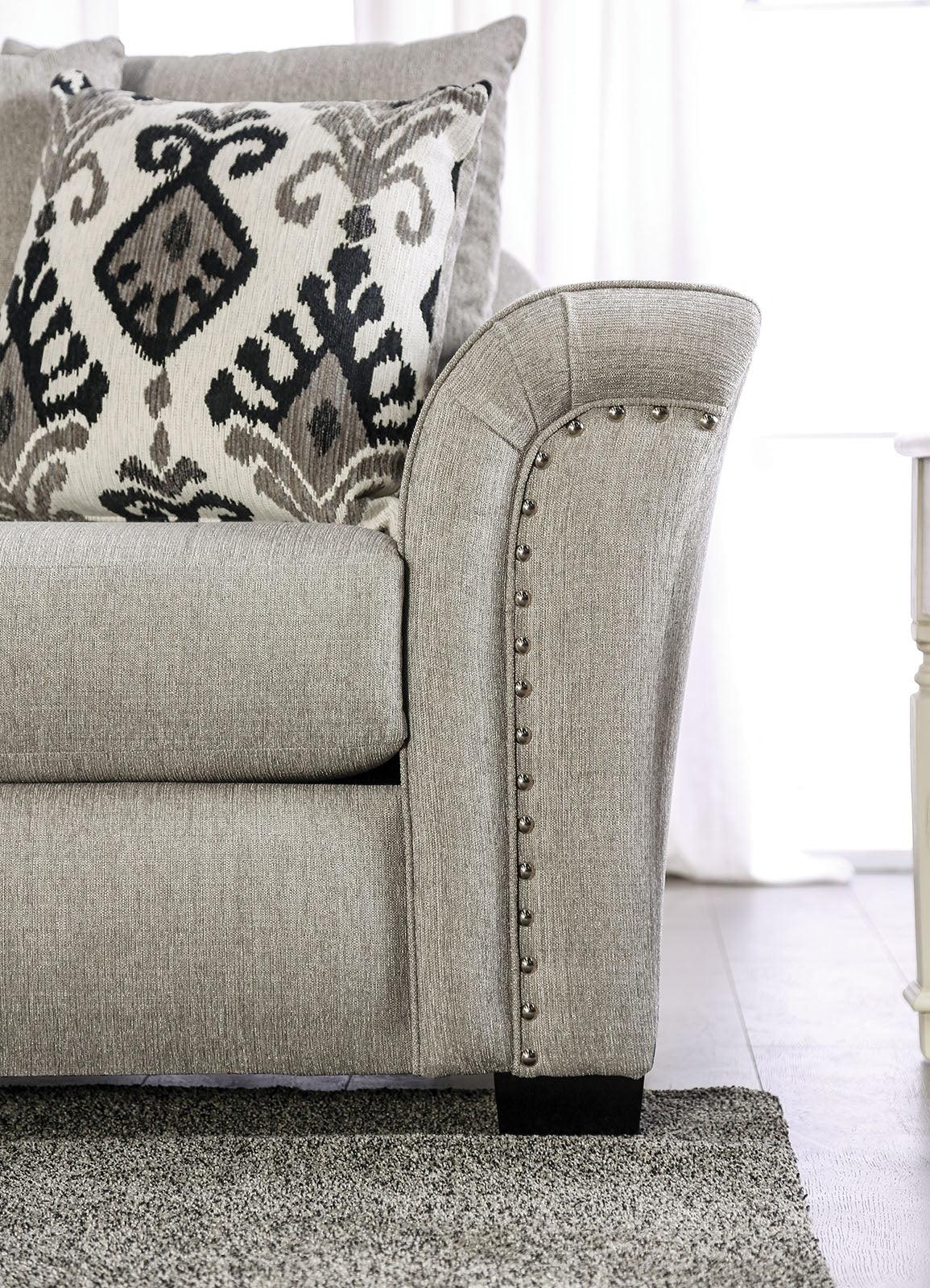Belsize Light Taupe/Black Loveseat - Image 5