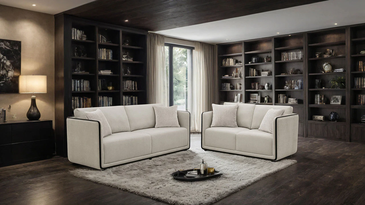 Benilde Taupe Sofa - Image 2