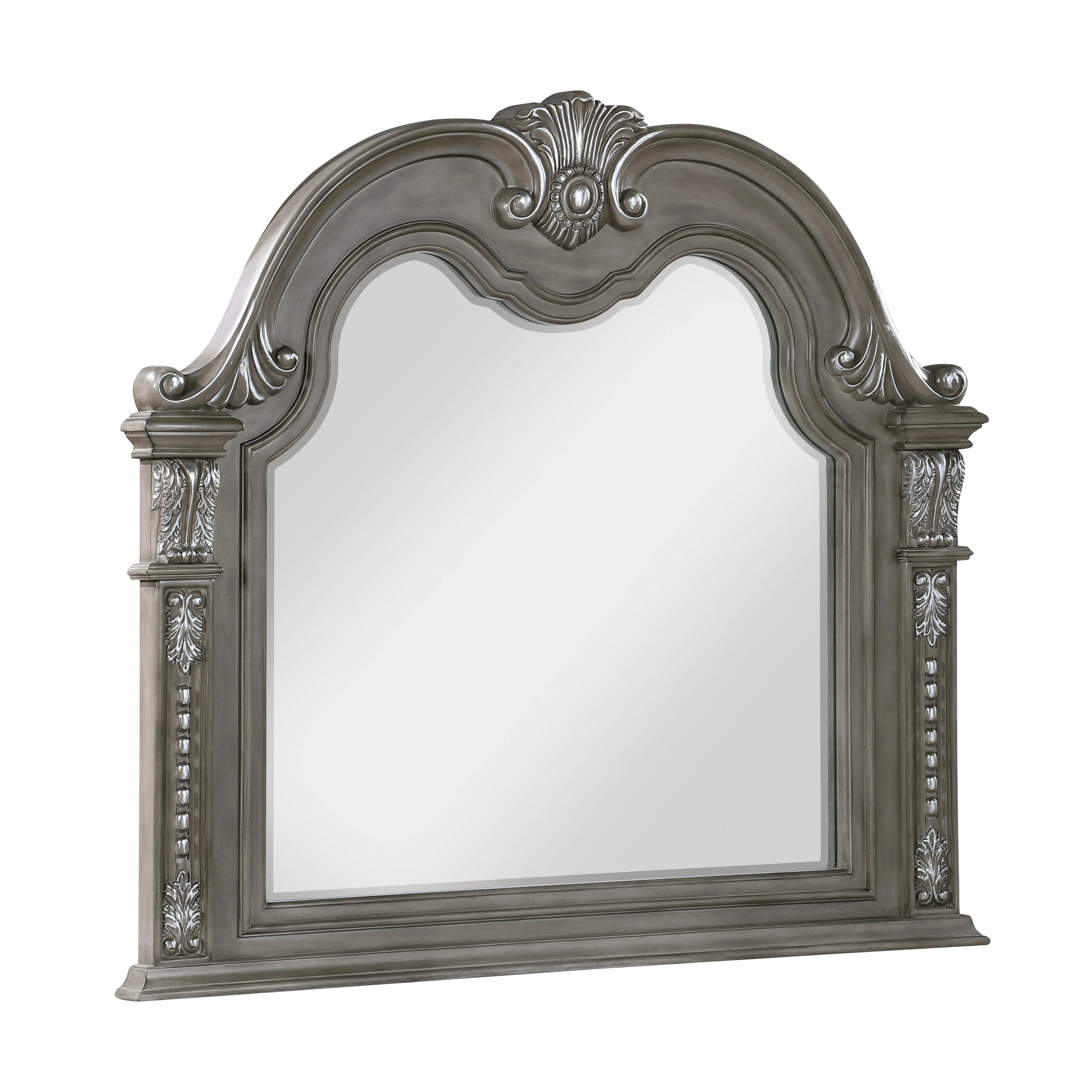 Bennington Gray Upholstered Sleigh Bedroom Set - Image 12