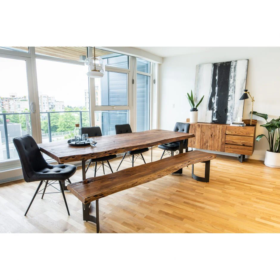 Bent Dining Table - Brown - Image 2