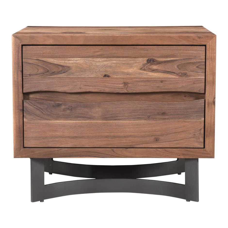 Bent Nightstand - Brown