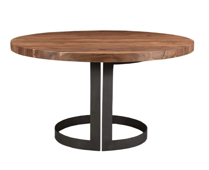 Bent Round Dining Table 54"- Brown - Image 3