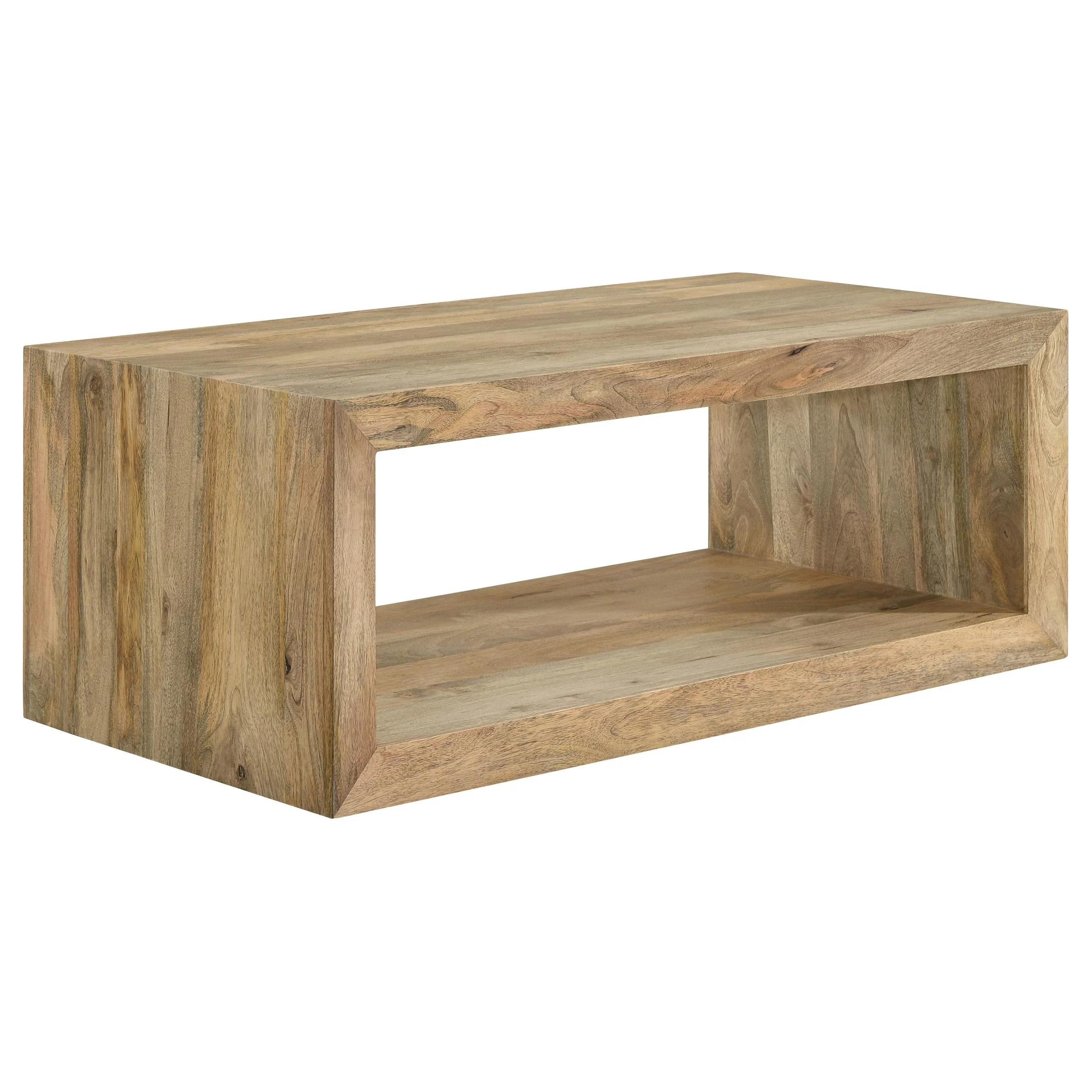 Benton Natural 2-Piece Solid Mango Coffee and End Table Set - Image 6