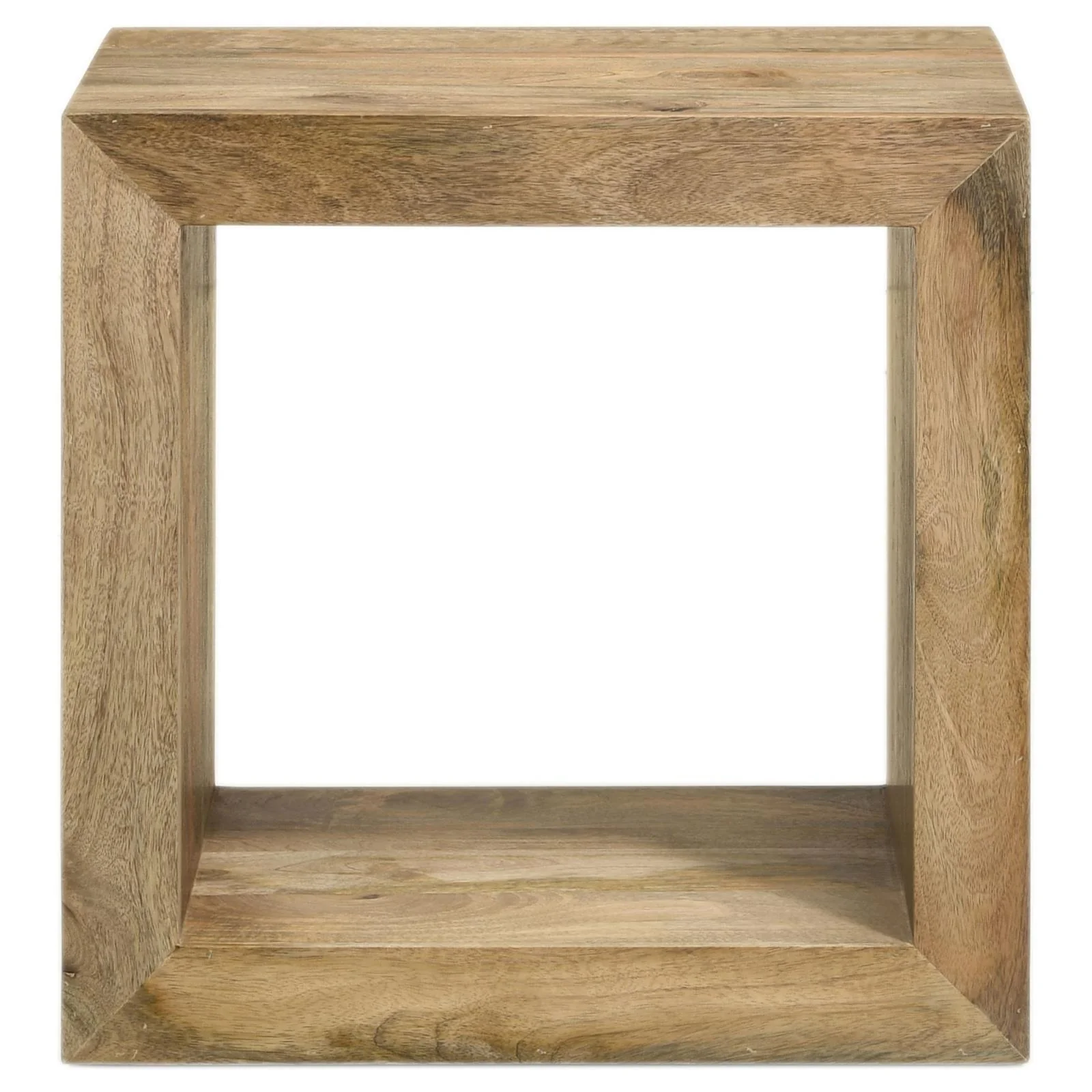 Benton Natural Rectangular Solid Wood End Table - Image 2