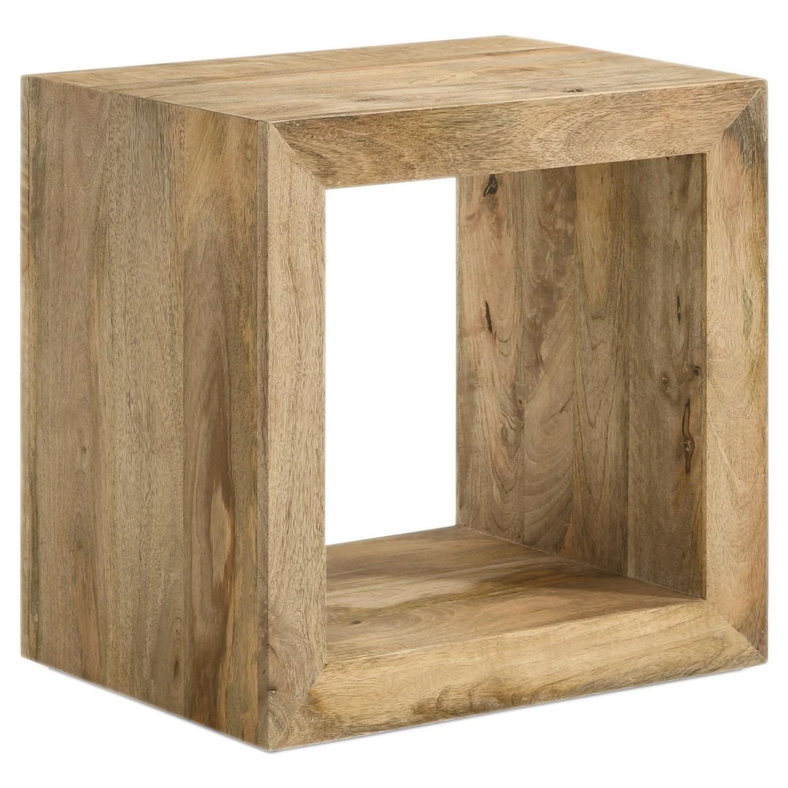 Benton Natural Rectangular Solid Wood End Table - Image 3