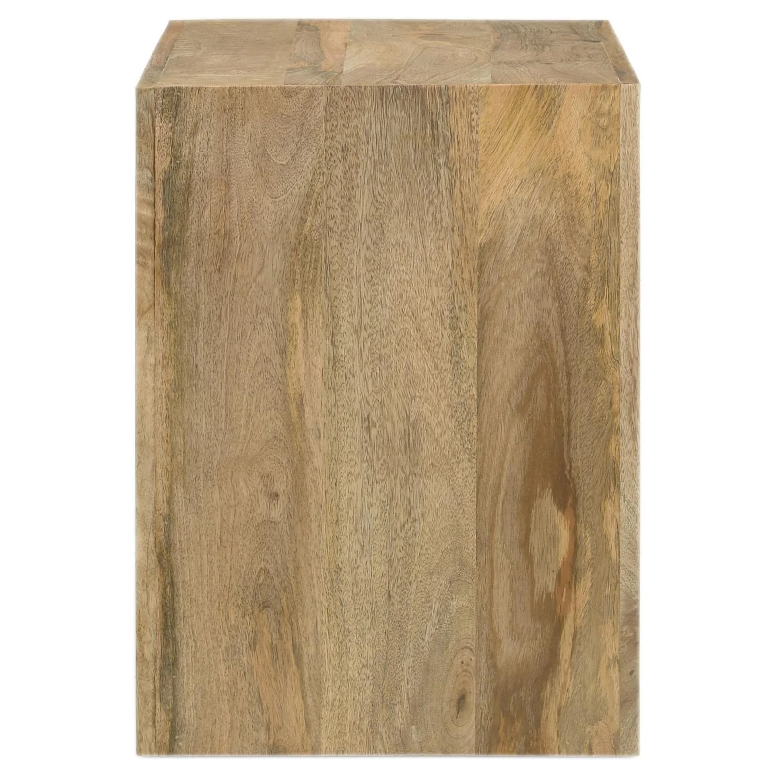 Benton Natural Rectangular Solid Wood End Table - Image 4