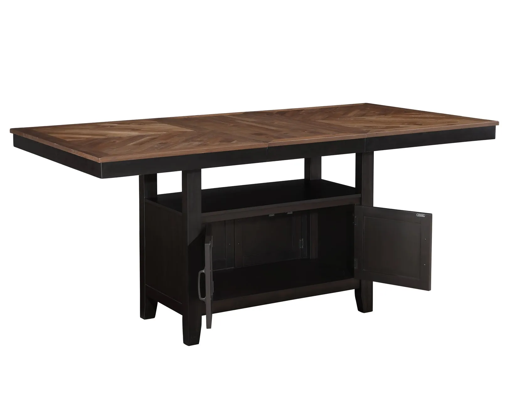 Bermuda Black/Dark Acacia Counter Height Dining Set - Image 10