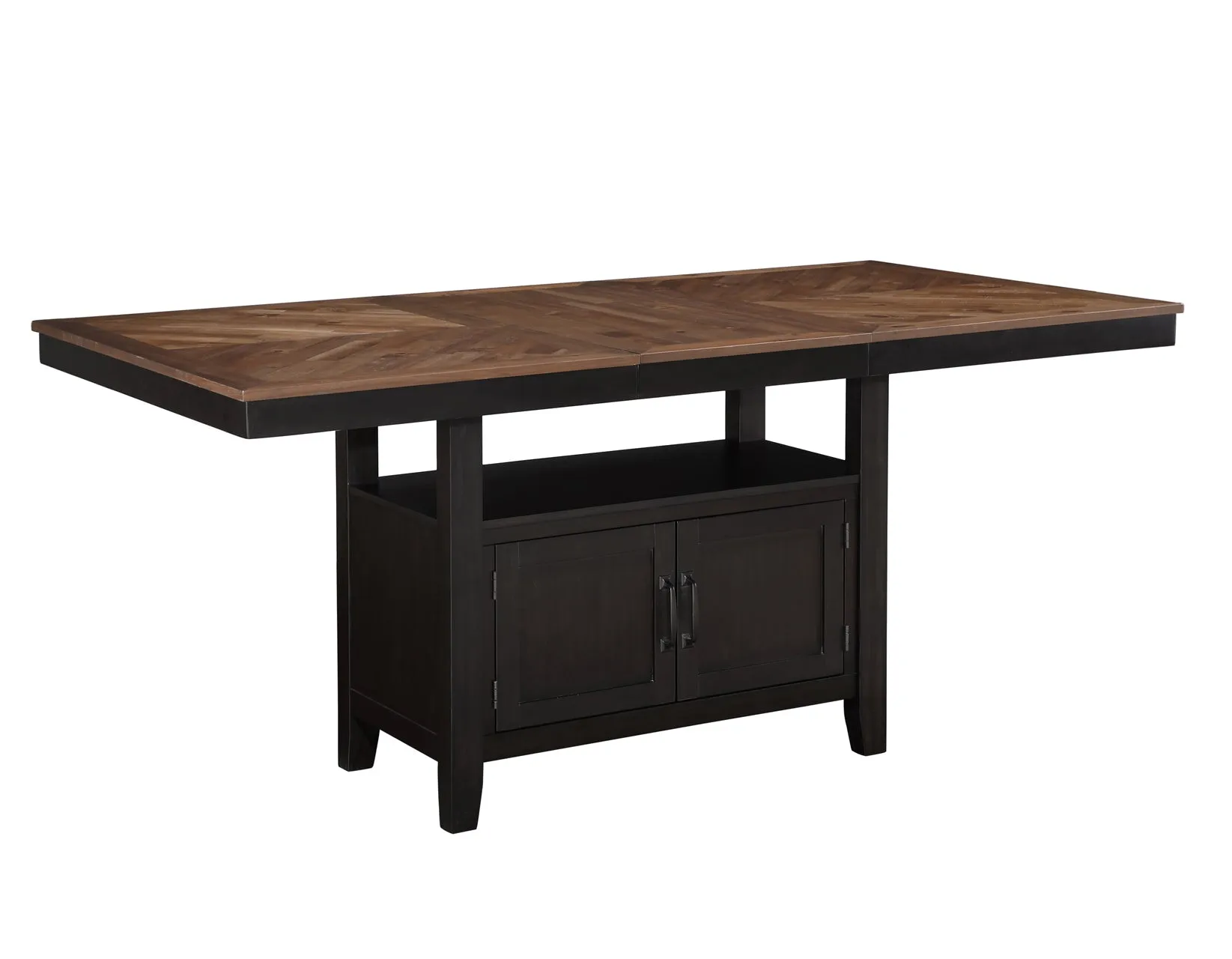 Bermuda Black/Dark Acacia Counter Height Dining Set - Image 11