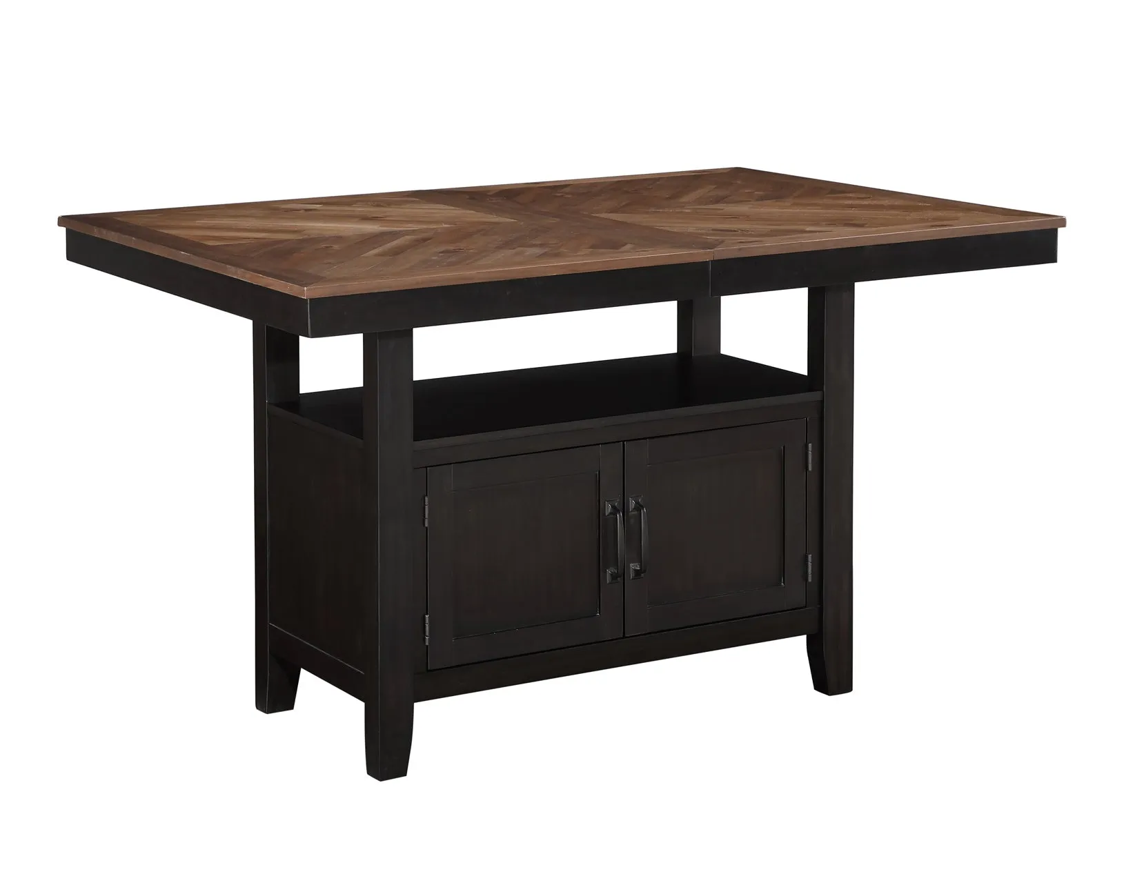 Bermuda Black/Dark Acacia Counter Height Dining Set - Image 12