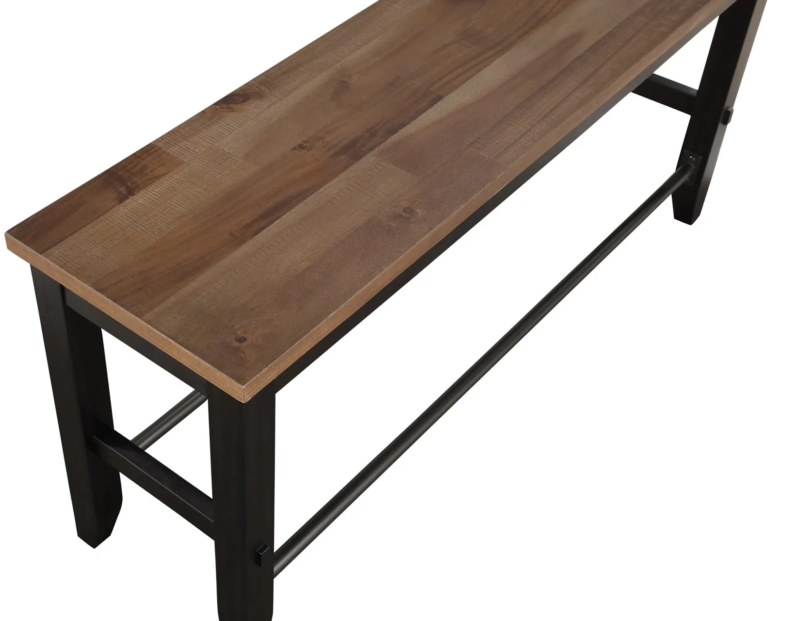 Bermuda Black/Dark Acacia Counter Height Dining Set - Image 22