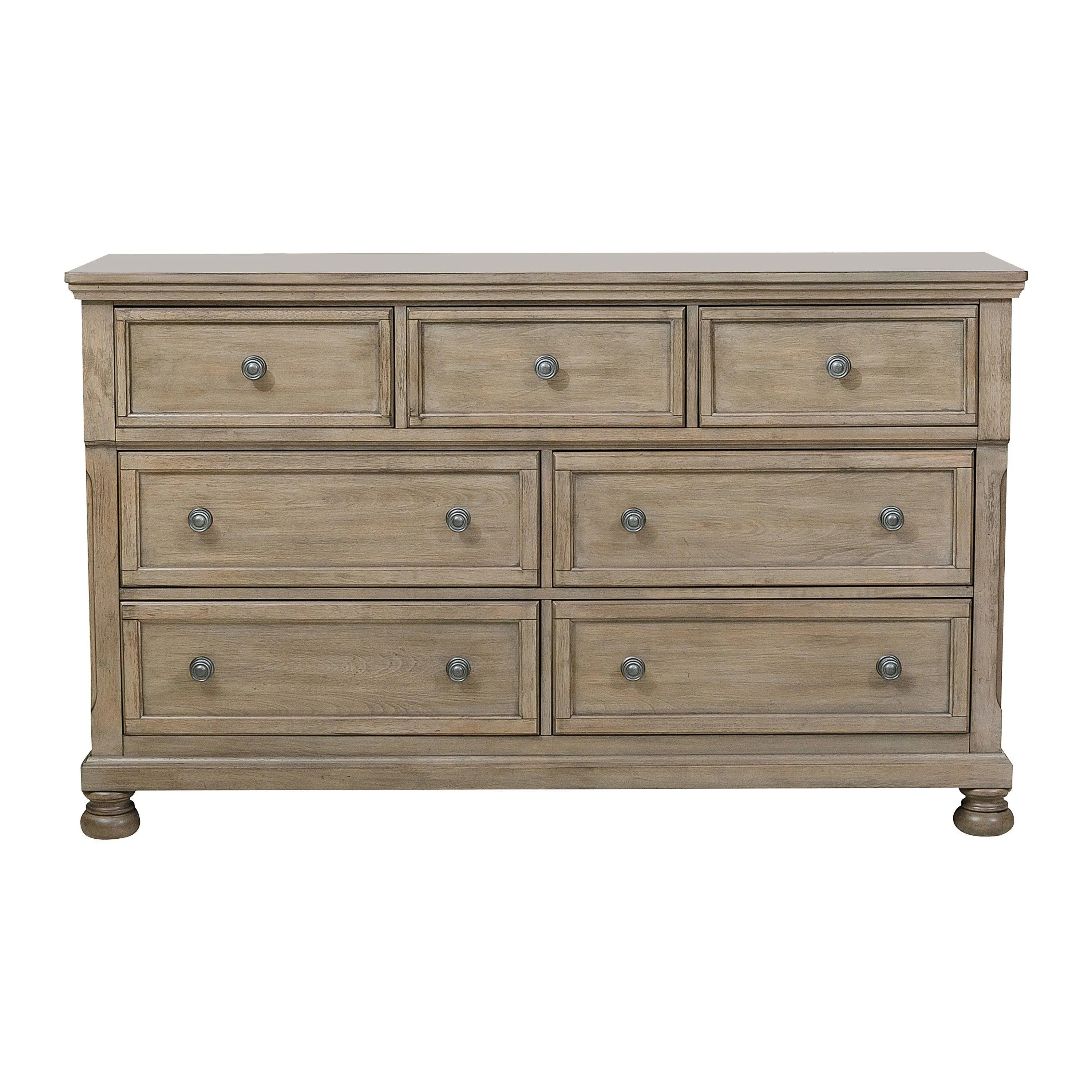 Bethel Wire Brushed Gray Dresser - Image 3