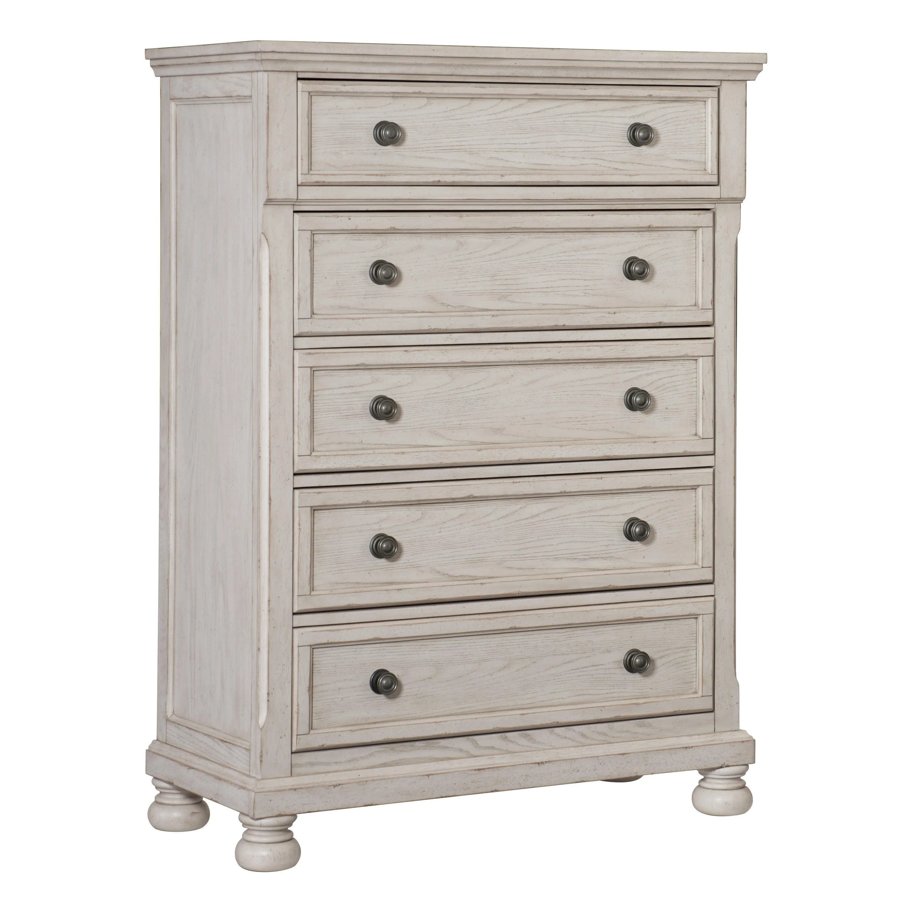 Bethel Wire Brushed White Chest - Image 4
