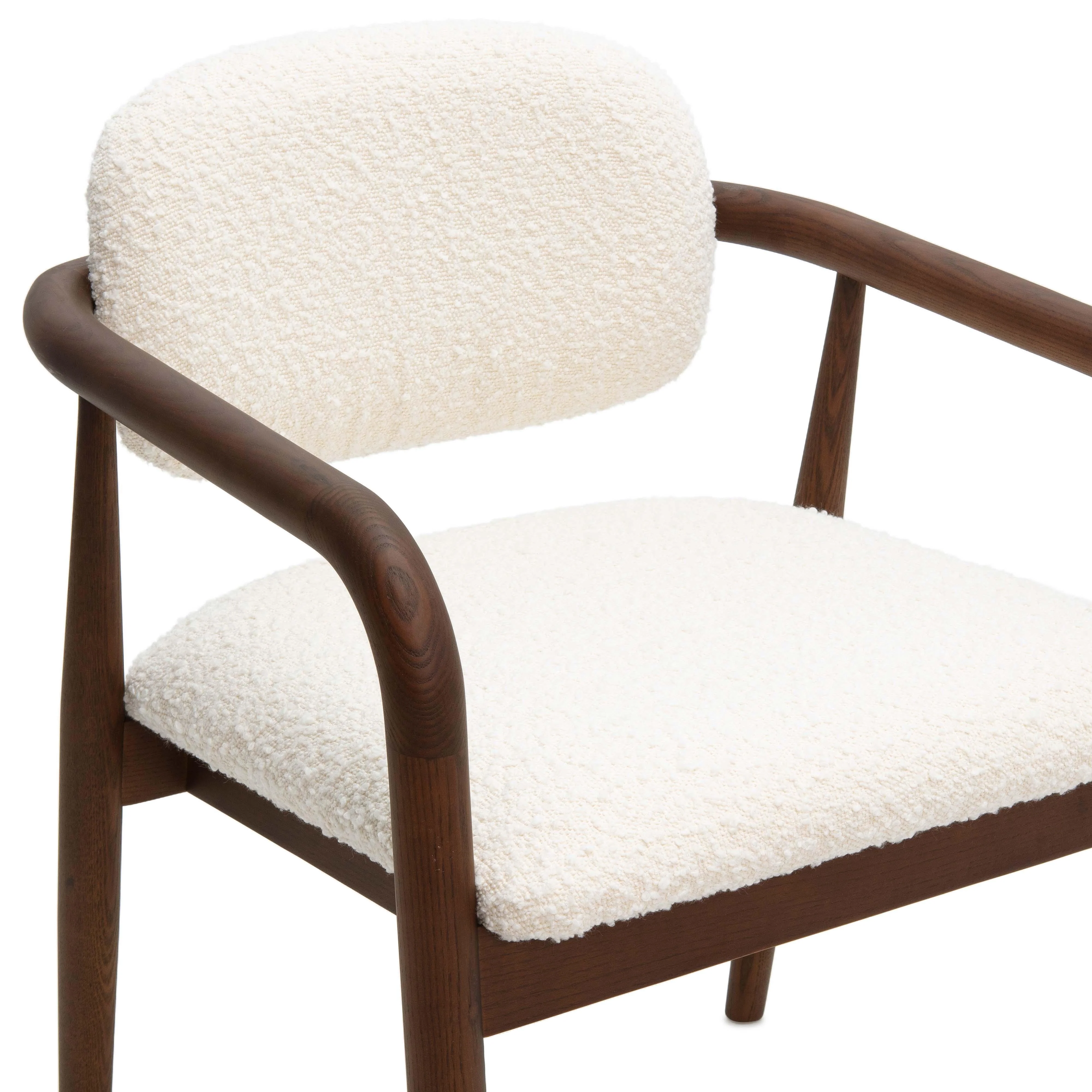 Betsy Cream Boucle Dining Chair - Image 5