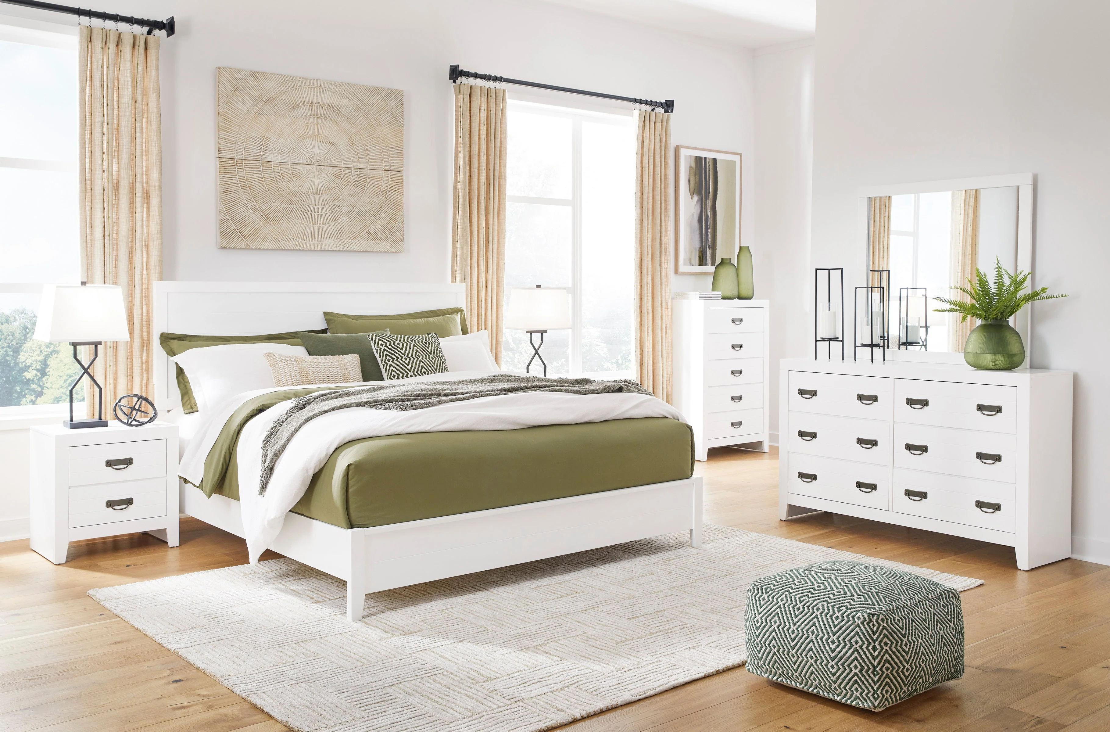 Binterglen White Panel Bedroom Set - Image 14