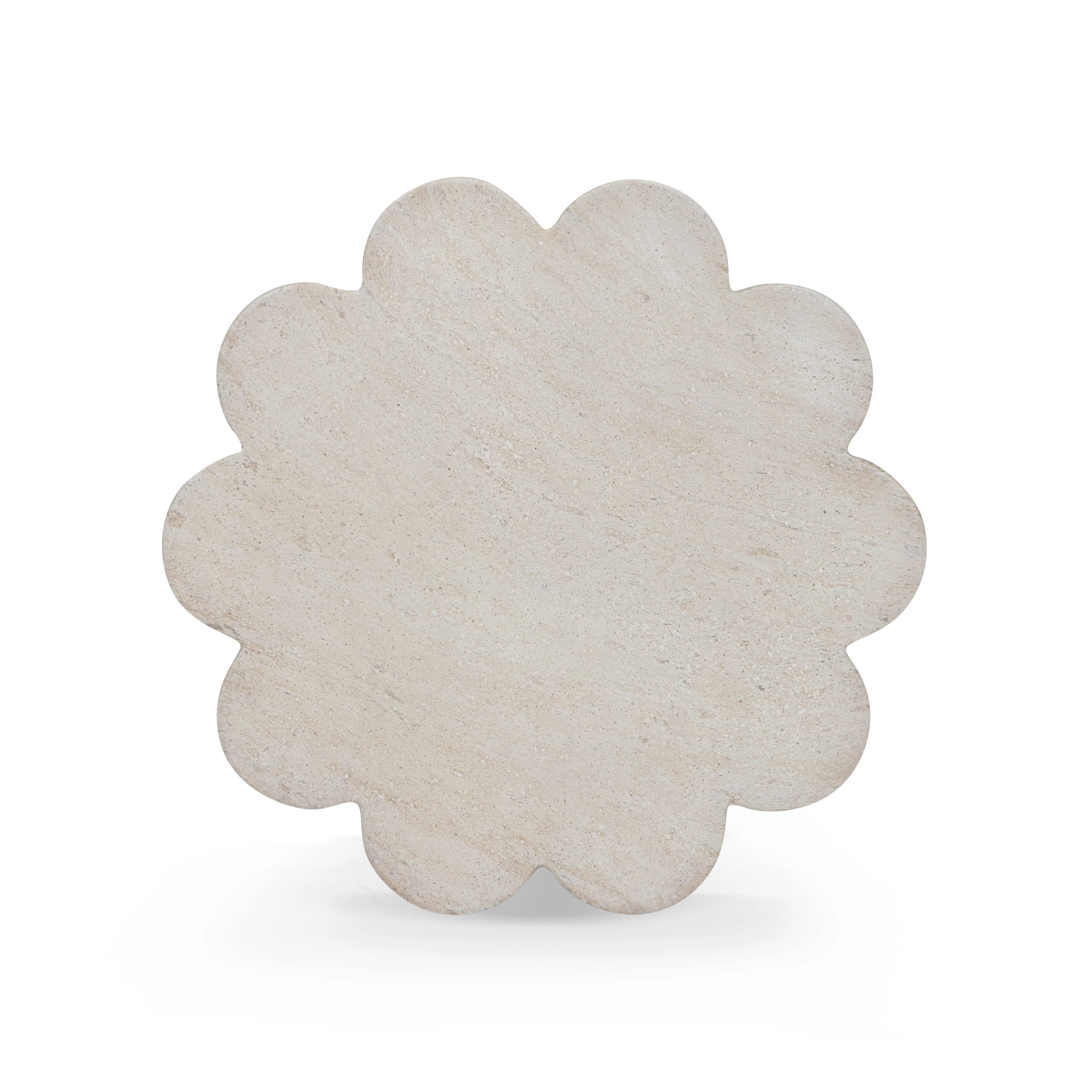 Blossom Faux Travertine Indoor/Outdoor Concrete Side Table - Image 6