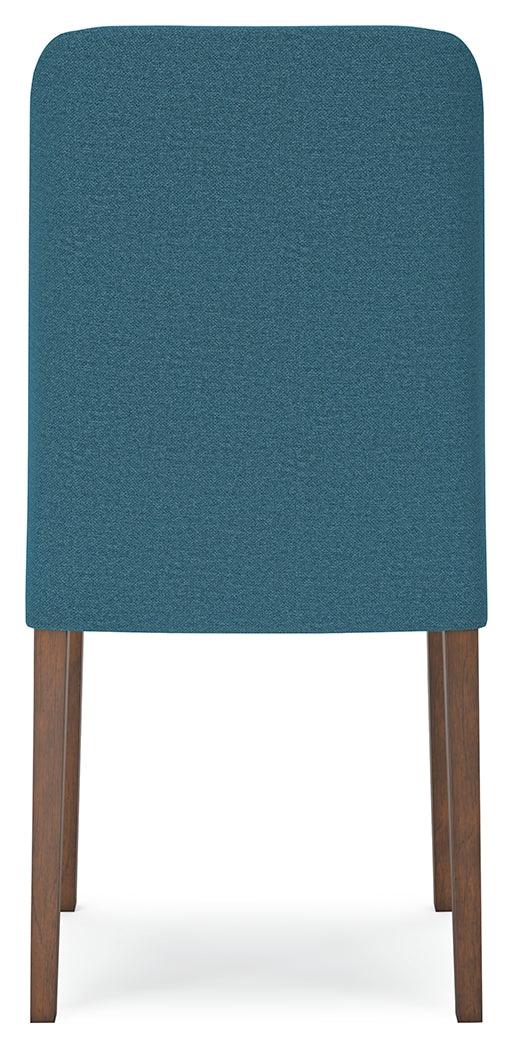 Lyncott Blue/Brown Dining Table and 4 Chairs - Image 5