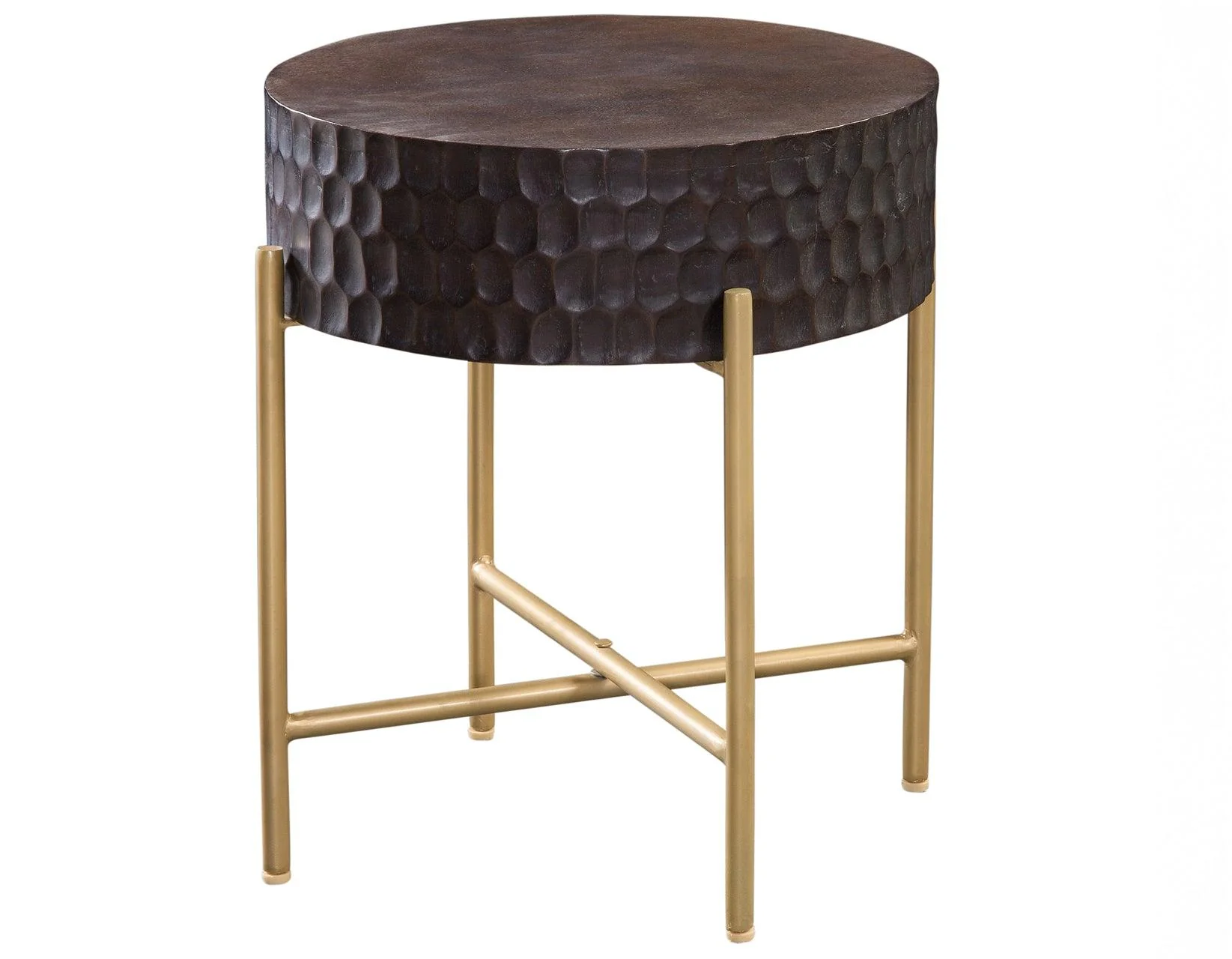 Bobbi 30″ Round Solid Wood End Table - Image 2