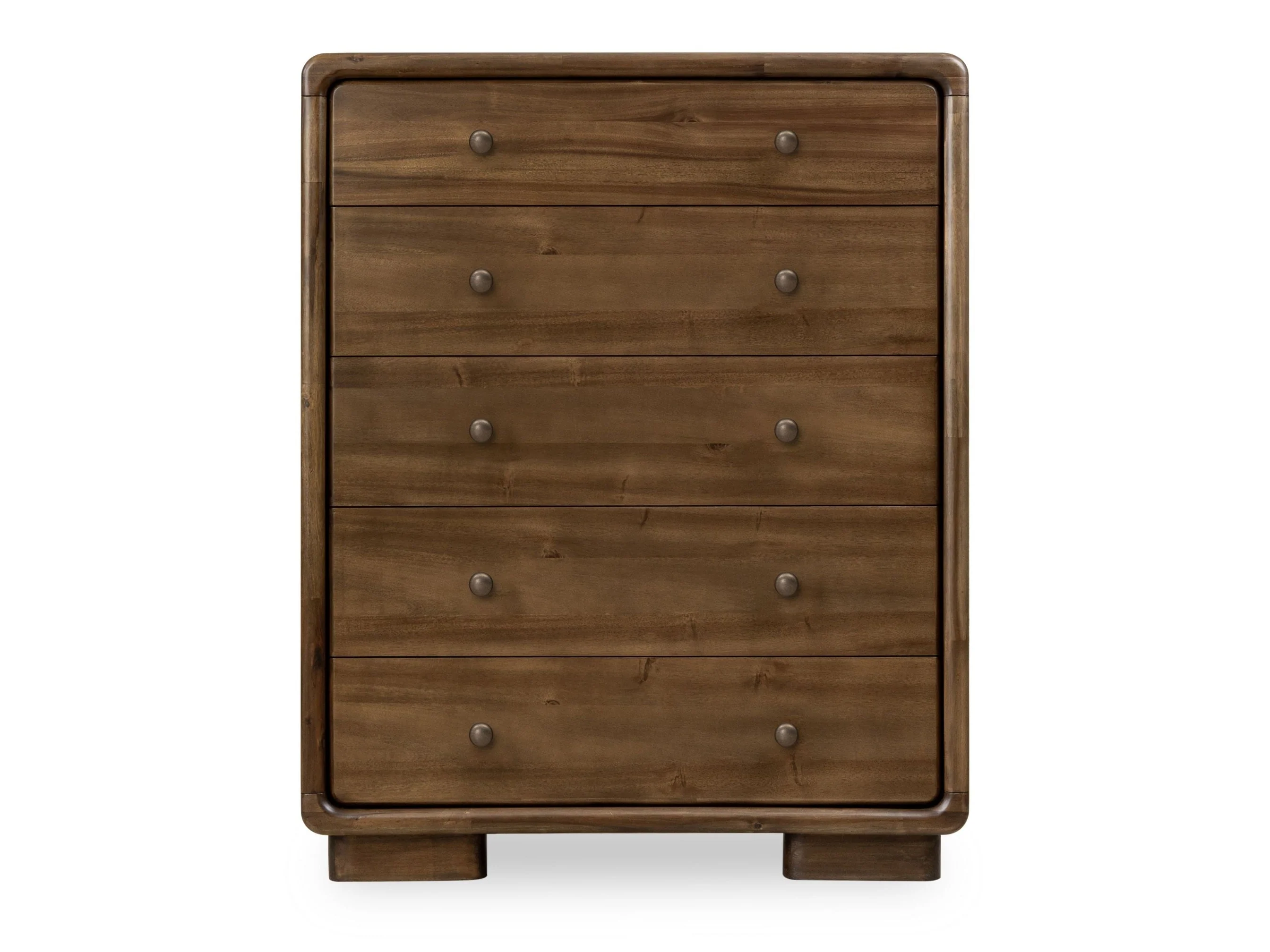 Boka Impala Five Drawer Acacia Wood Chest - Image 2