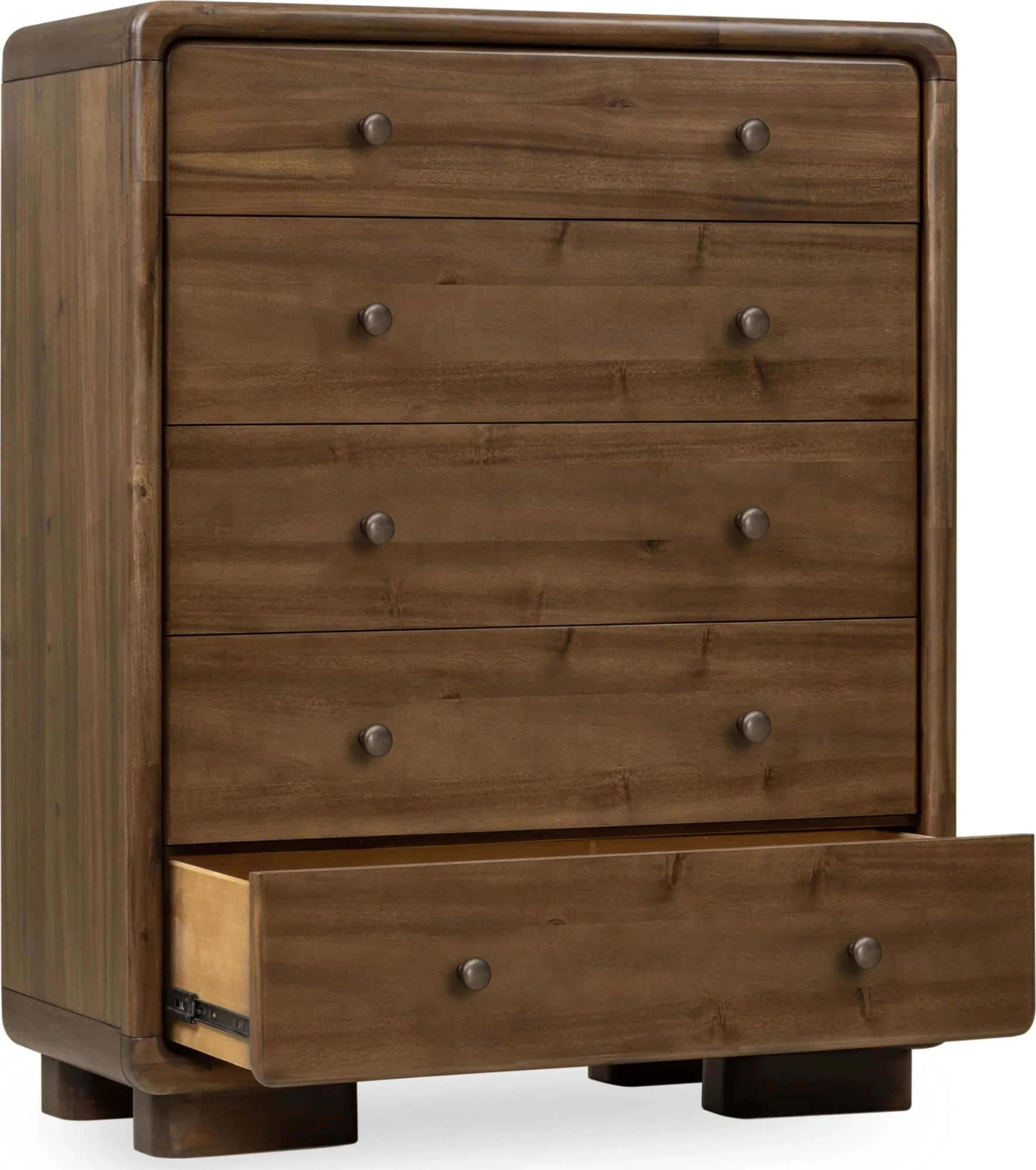 Boka Impala Five Drawer Acacia Wood Chest - Image 6